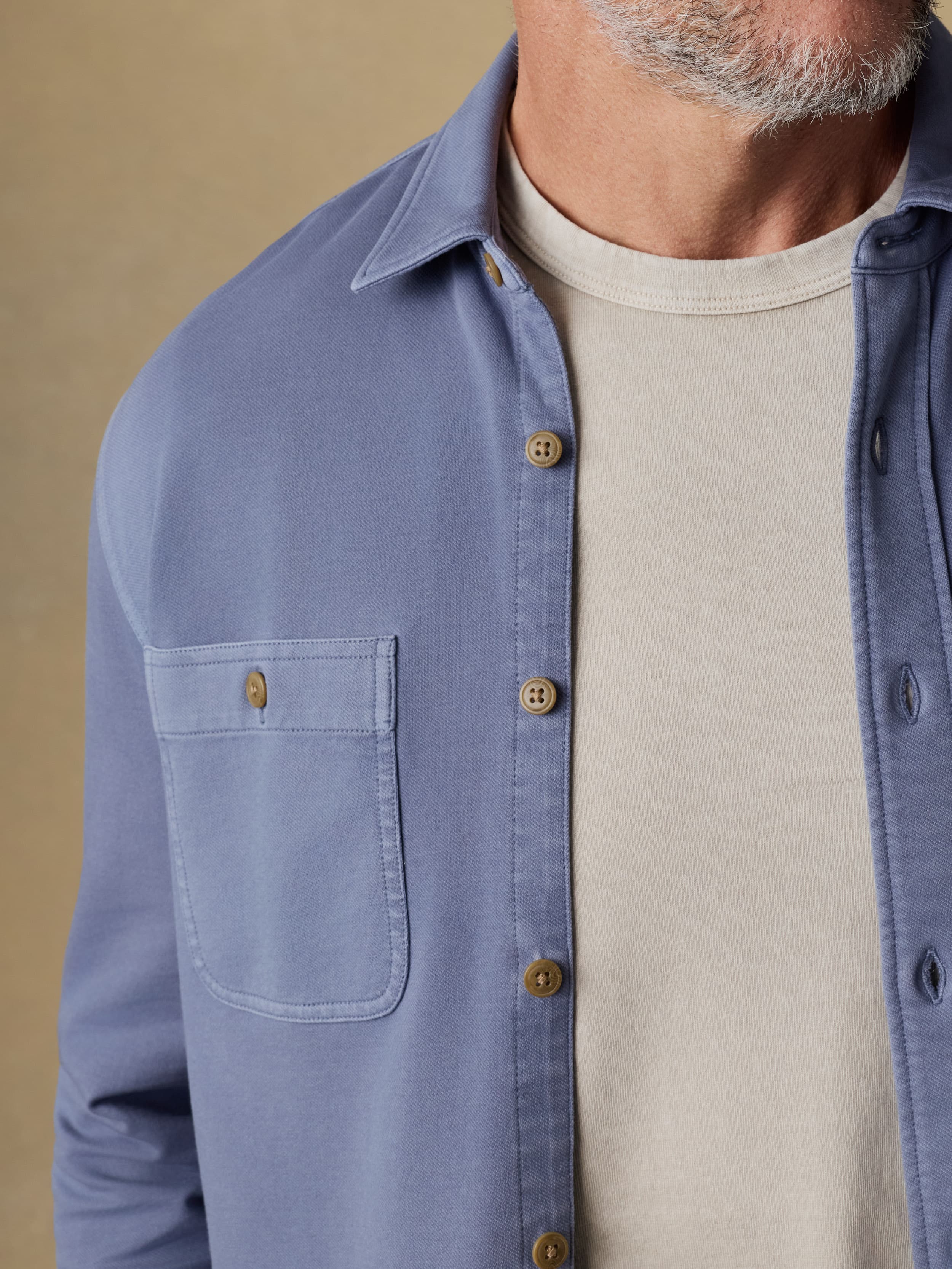 Field Knit Shirt - Flint | Faherty Brand