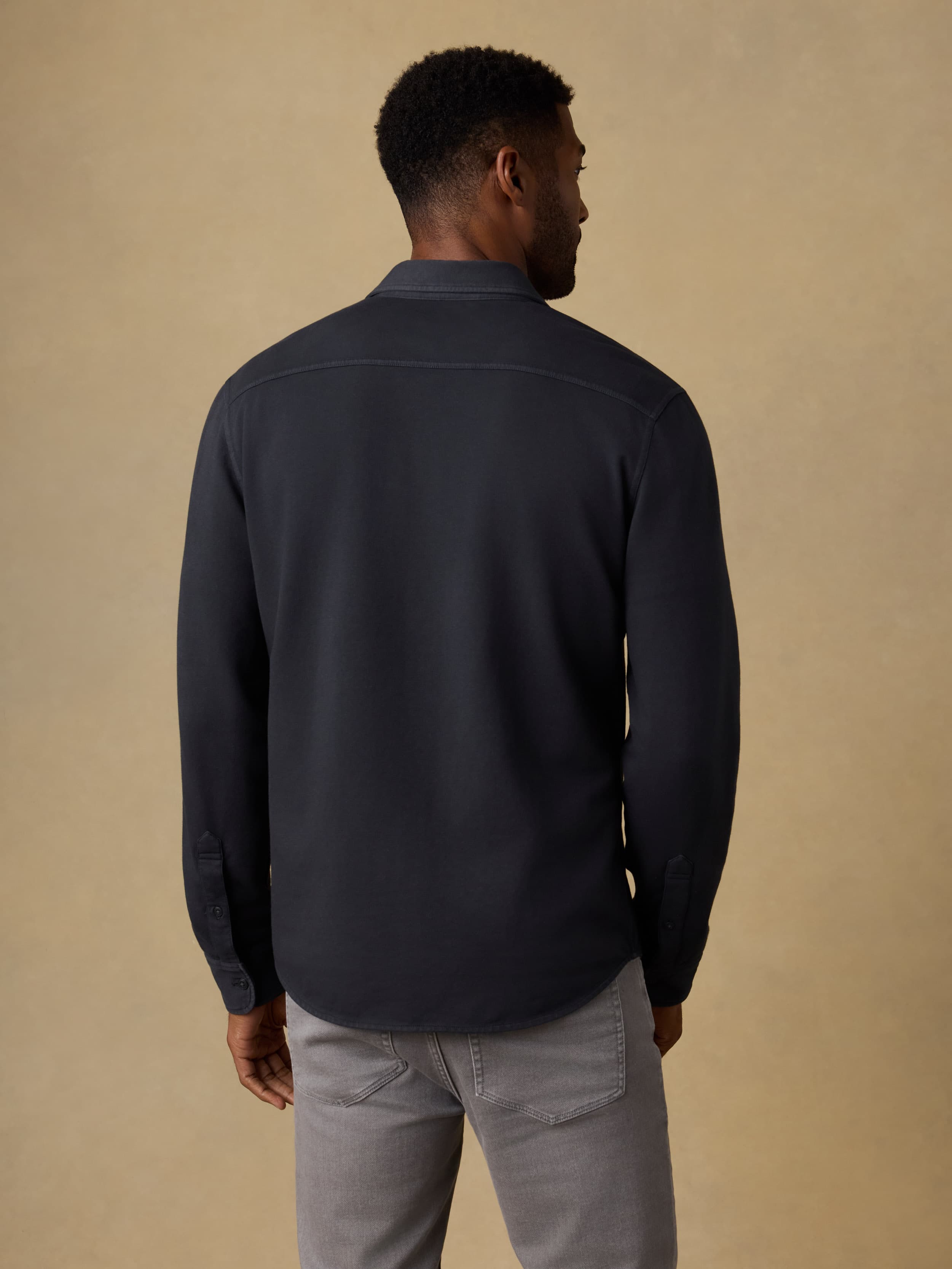 Field Knit Shirt - Washed Charcoal | Faherty Brand