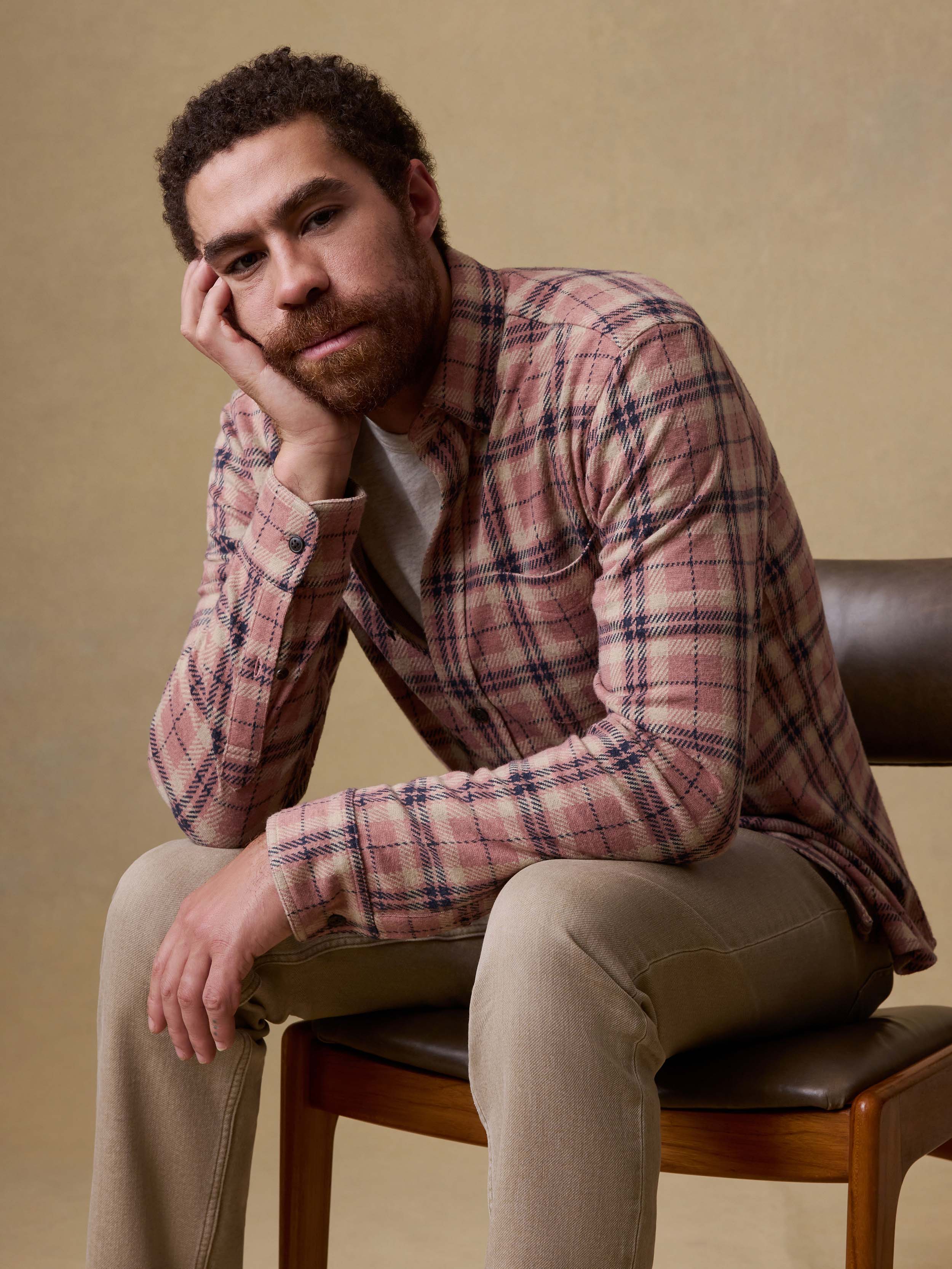 Legend™ Sweater Shirt (Single Pocket) - Sienna Night Plaid | Faherty Brand