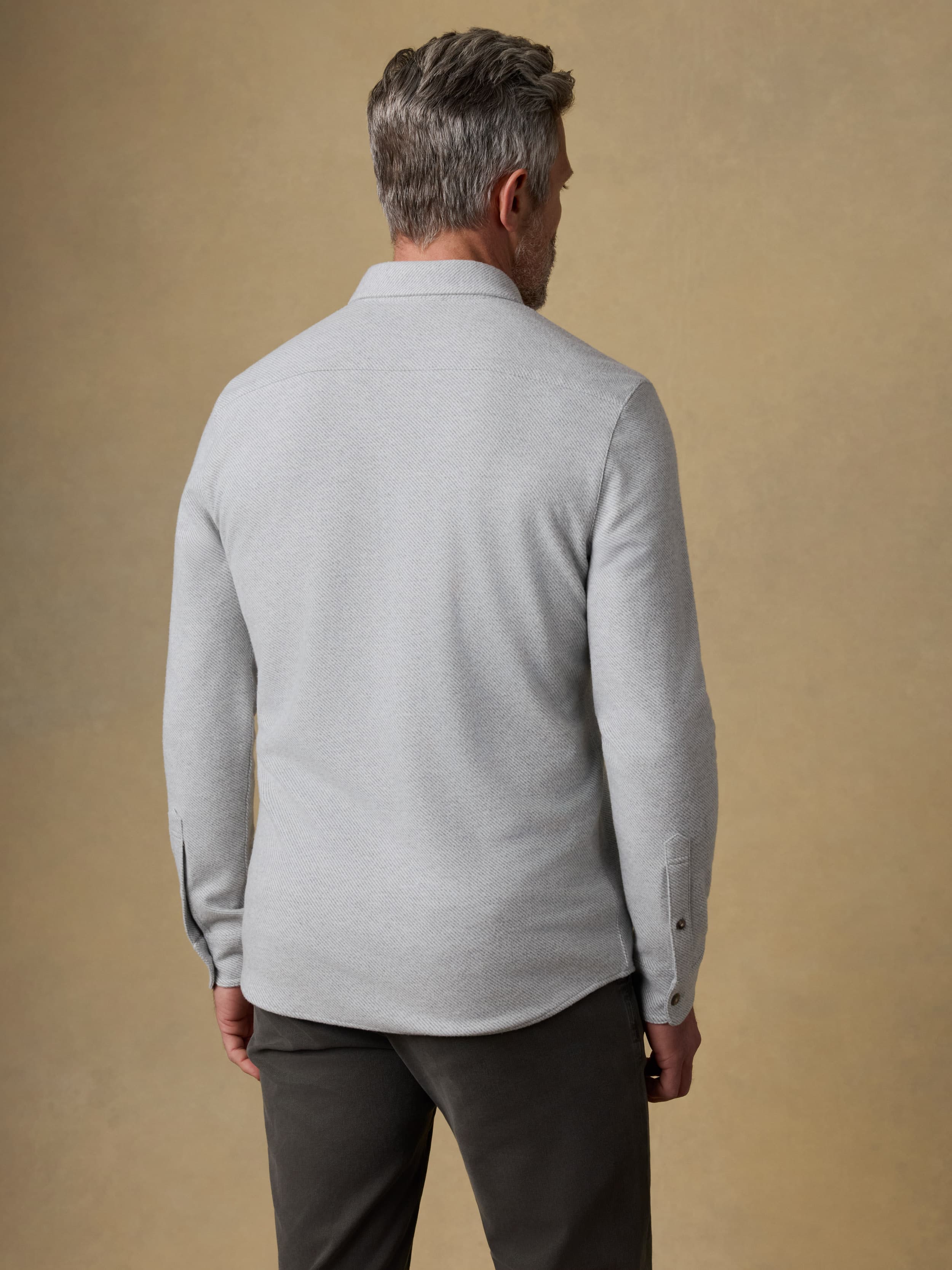 Legend™ Sweater Shirt (Single Pocket) - Light Heather Grey | Faherty Brand
