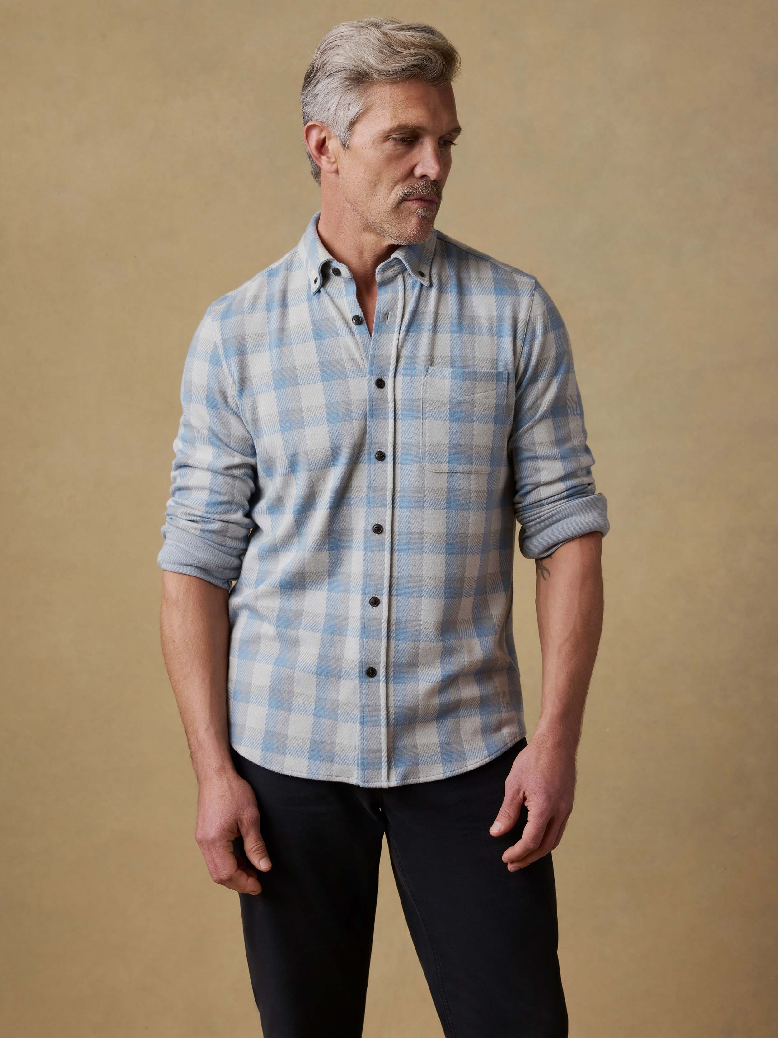 Legend™ Sweater Shirt (Single Pocket) - Duck Creek Plaid | Faherty Brand