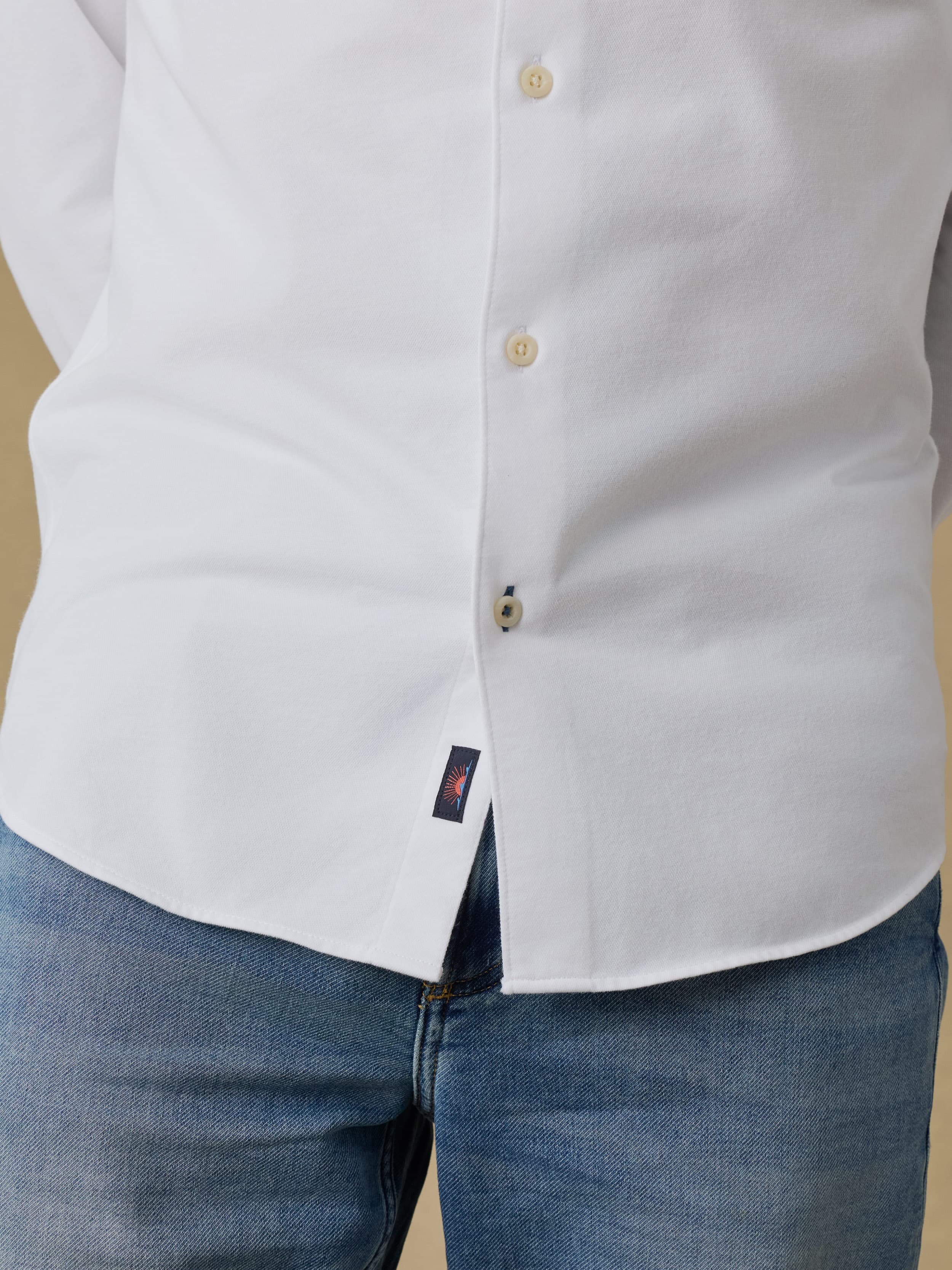 Costa Pique Shirt - Pure White | Faherty Brand