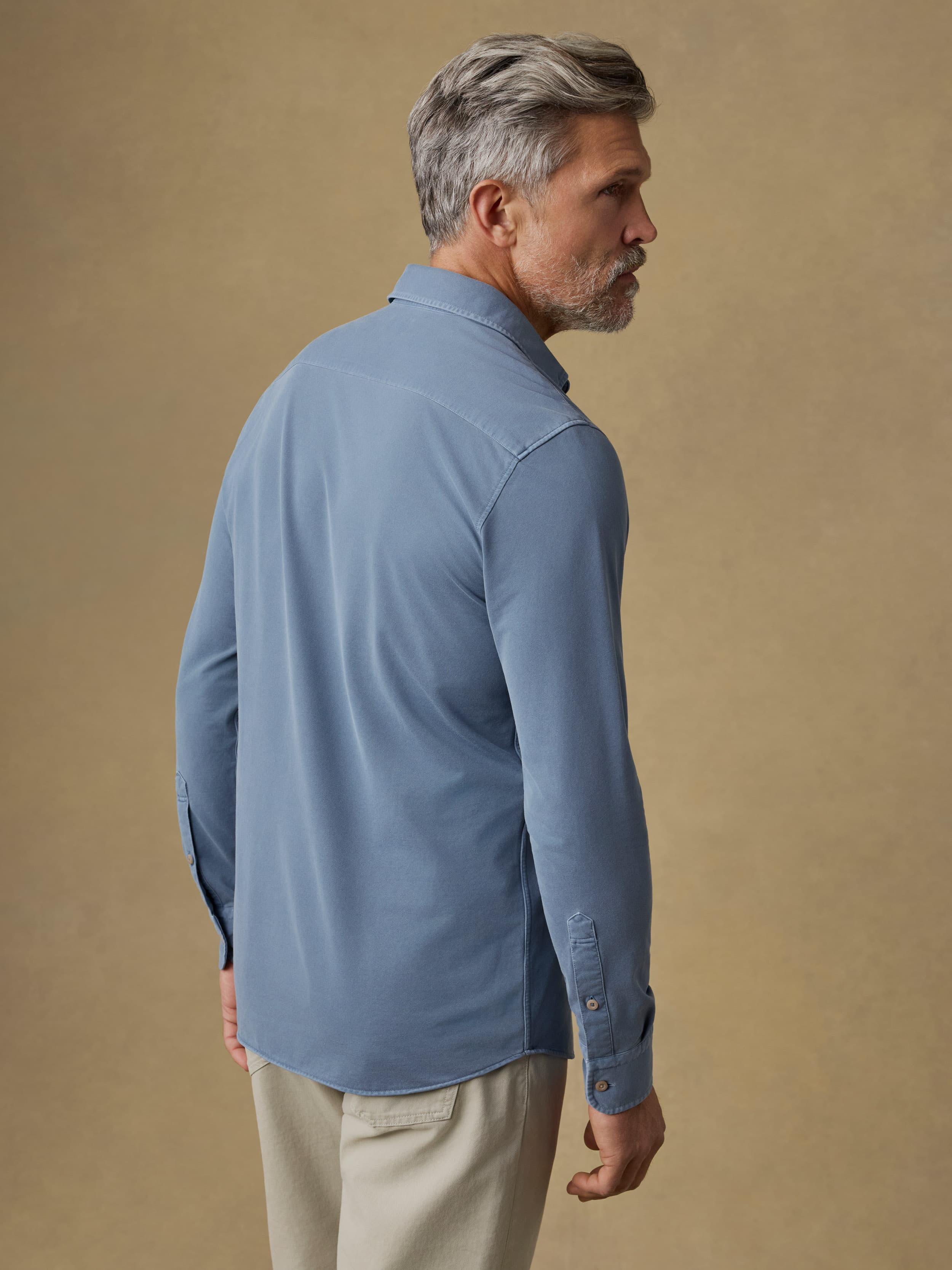 Costa Pique Shirt - Sea Cavern | Faherty Brand