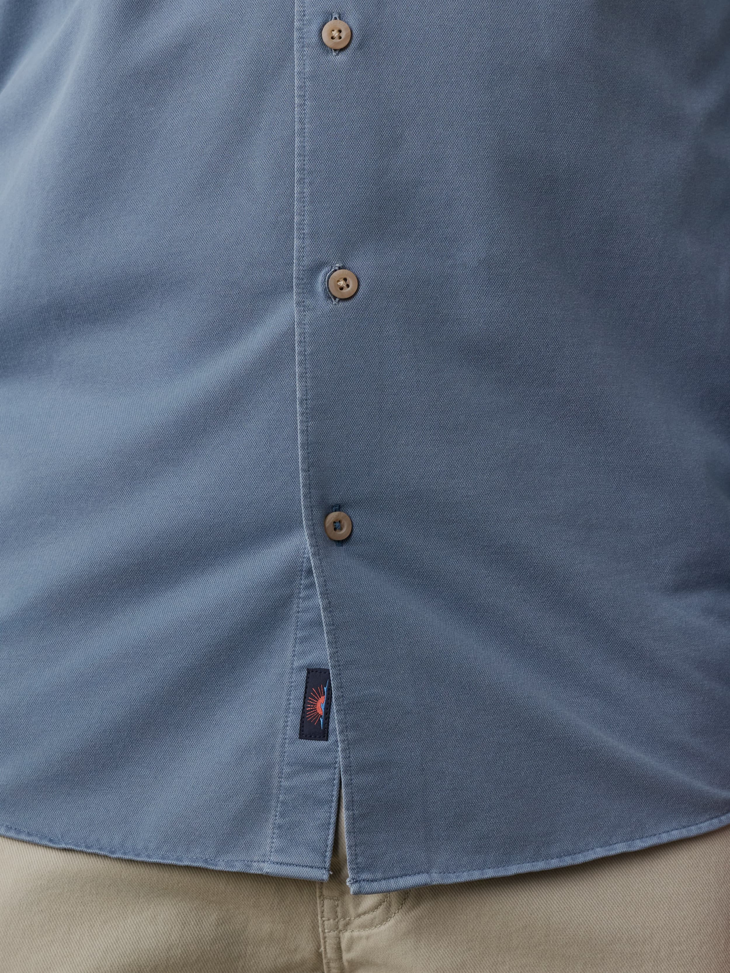Costa Pique Shirt - Sea Cavern | Faherty Brand