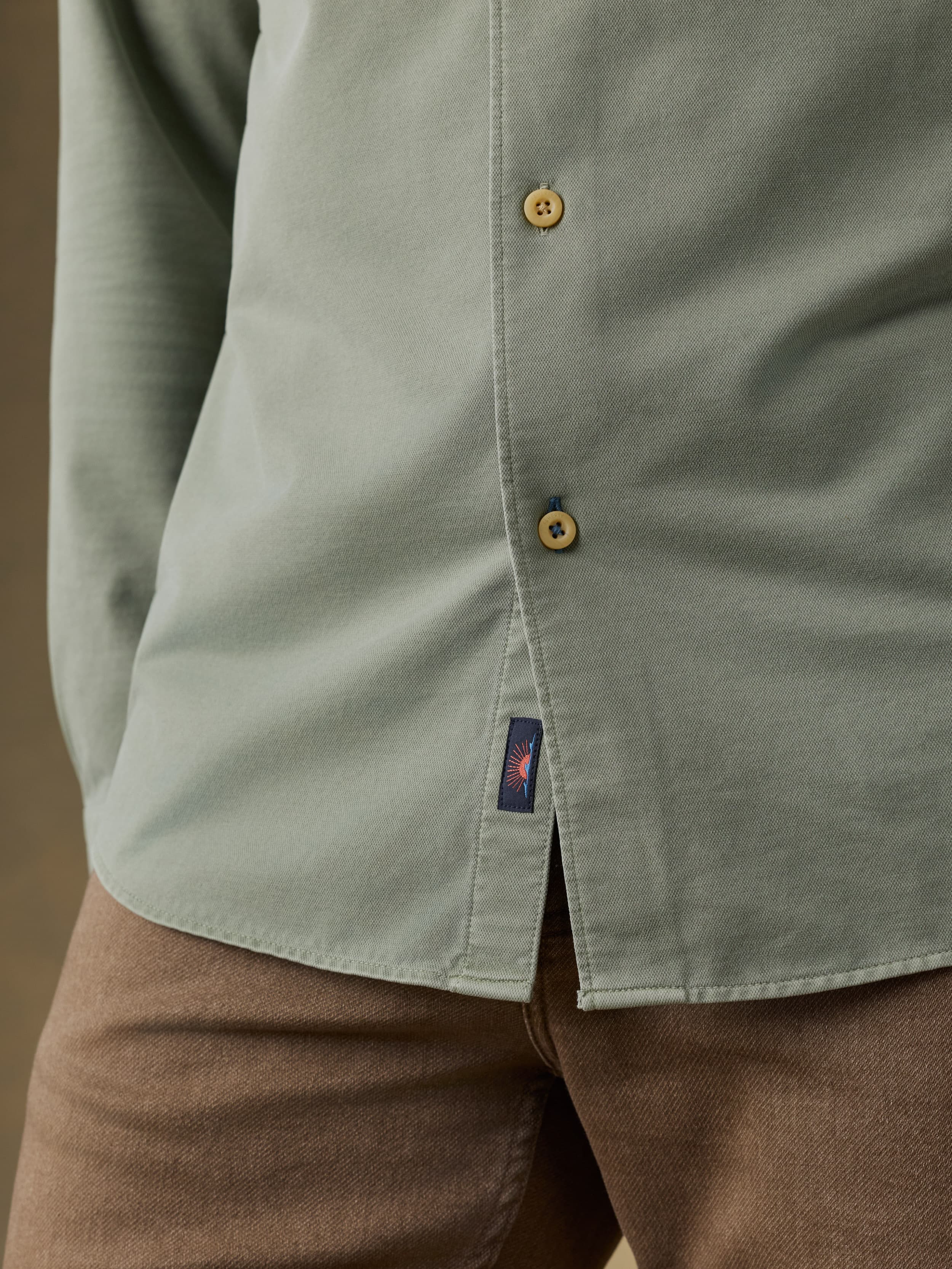 Costa Pique Shirt - Terrain Olive | Faherty Brand