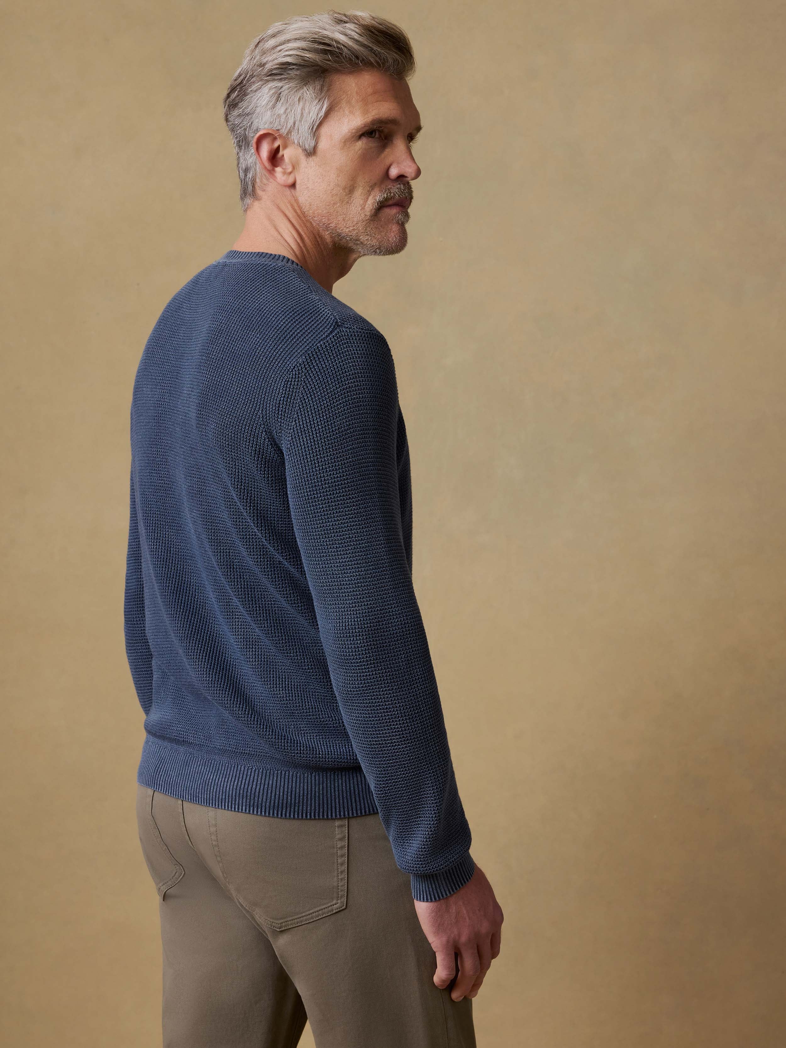 Sunwashed Crewneck Sweater - Blue Nights | Faherty Brand