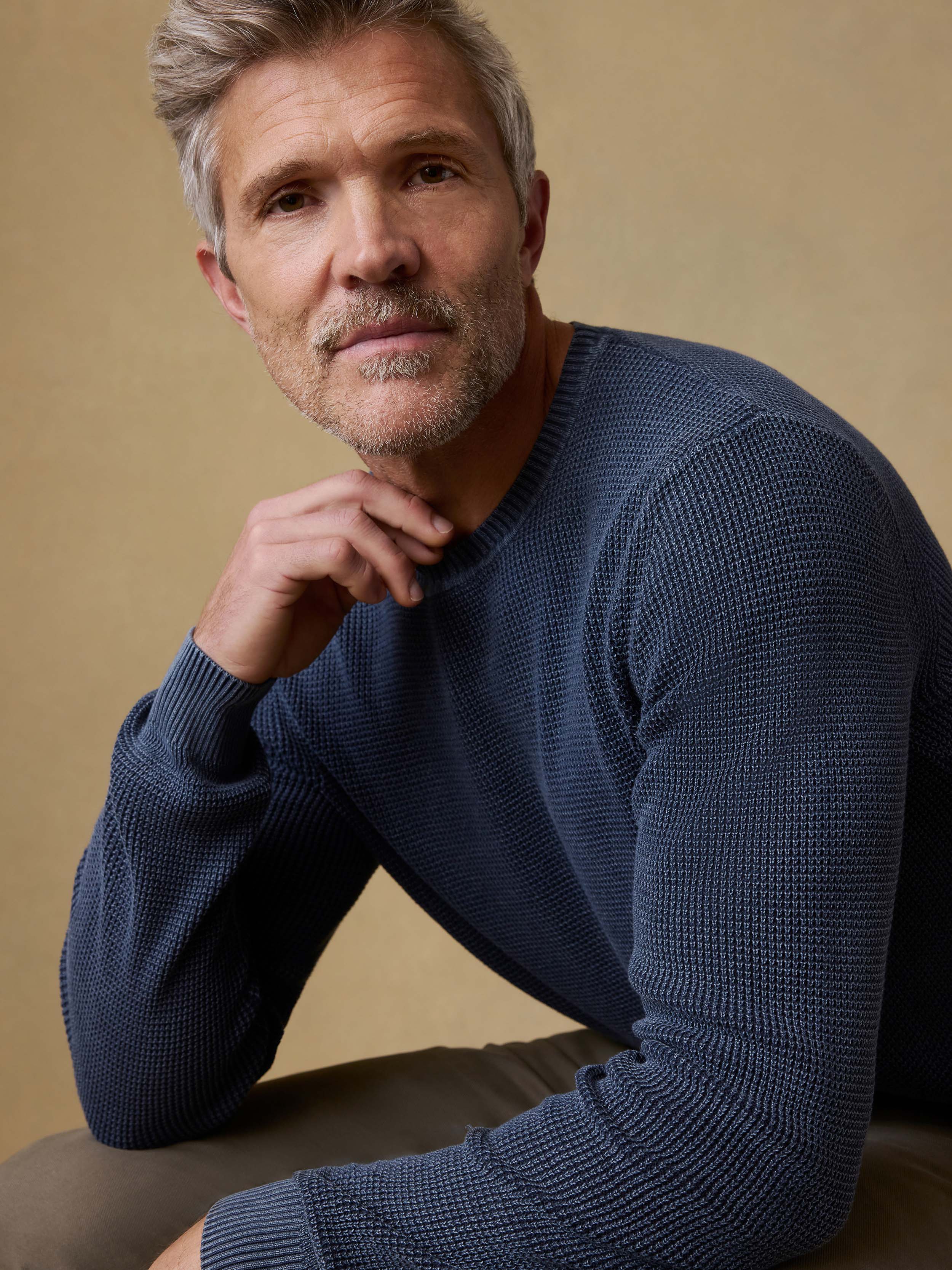 Sunwashed Crewneck Sweater - Blue Nights | Faherty Brand