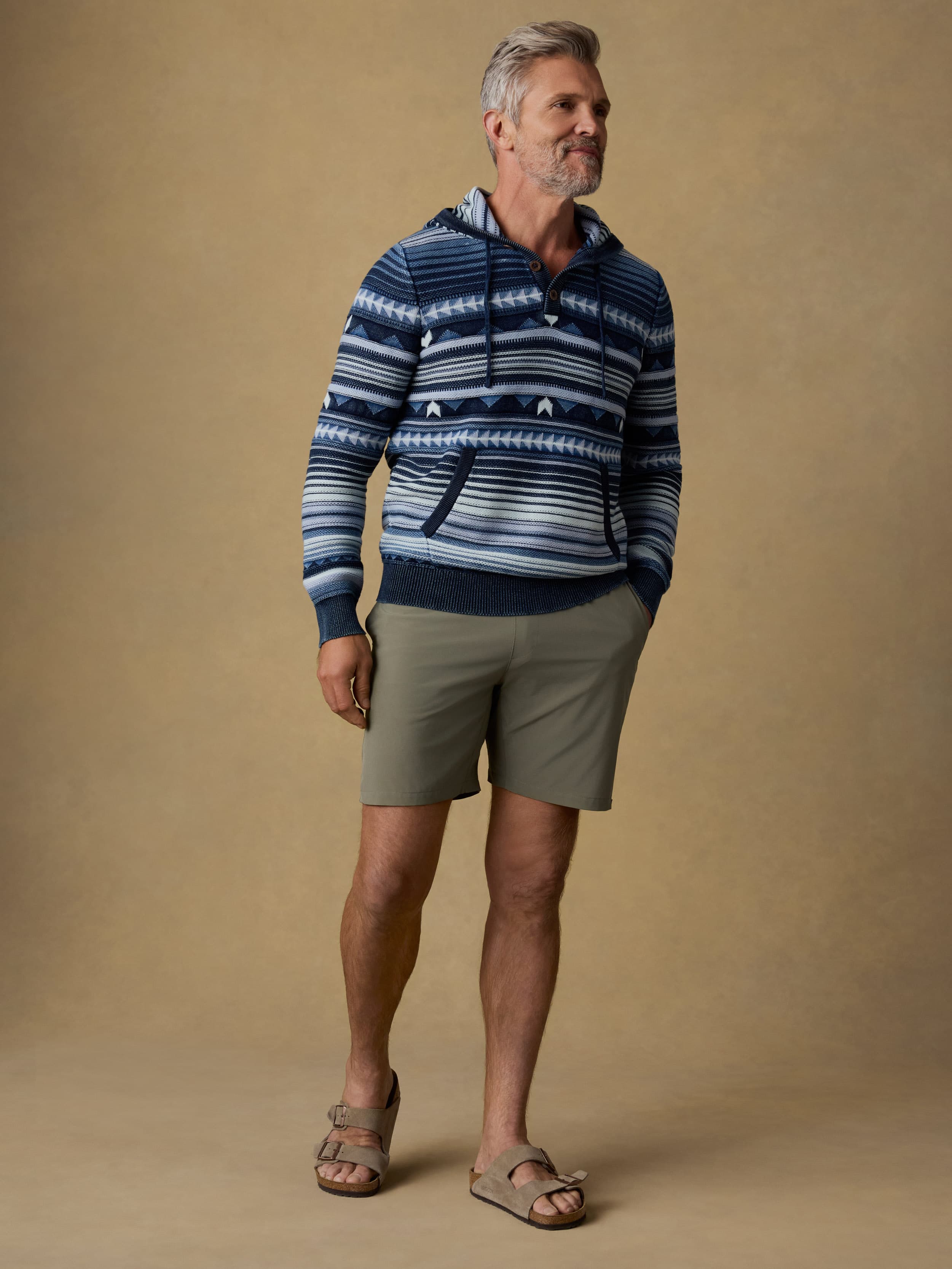 Indigo Hoodie - Indigo Rising Sky | Faherty Brand