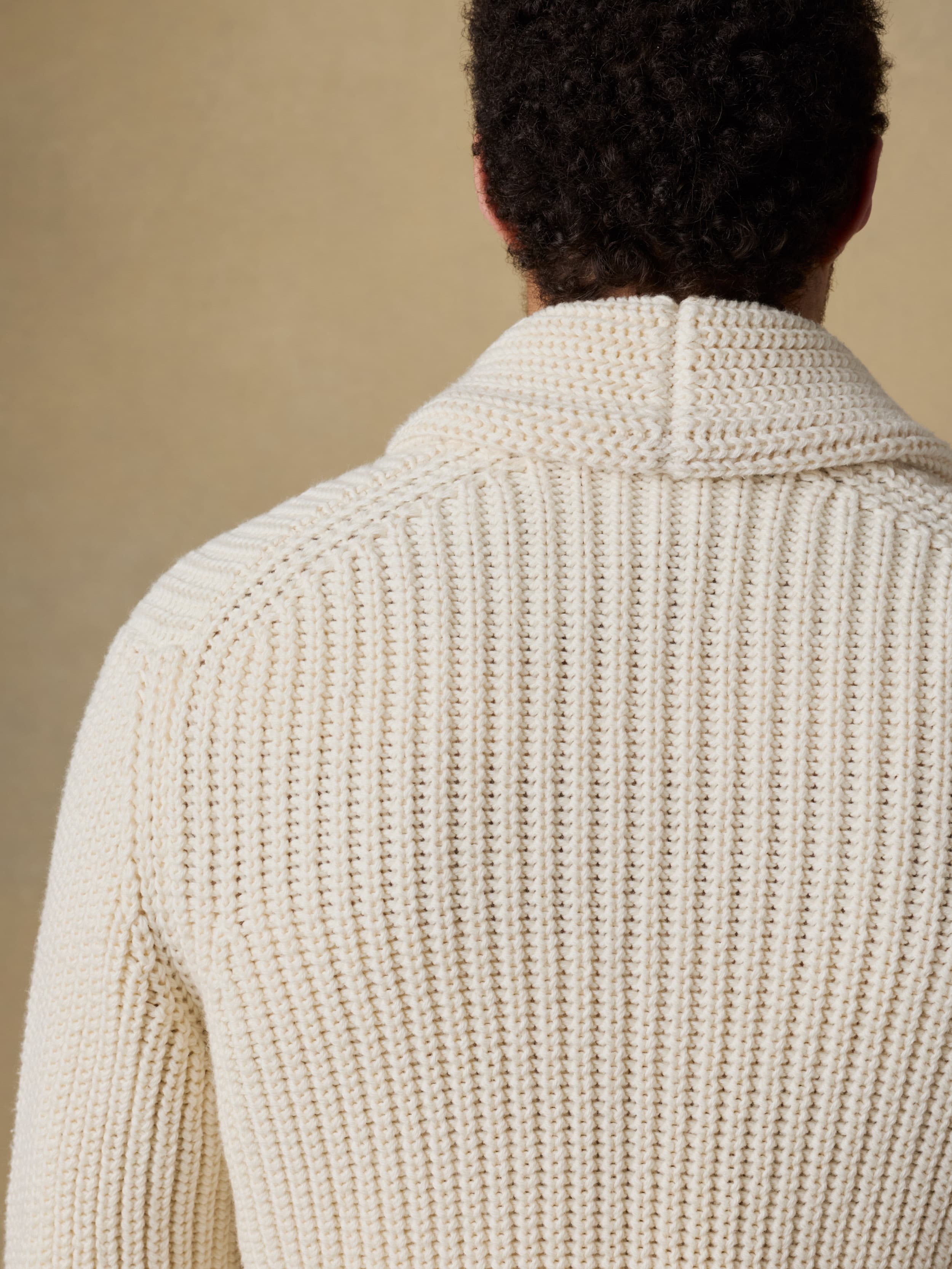 Pima Cotton Cardigan - Ivory Vista | Faherty Brand