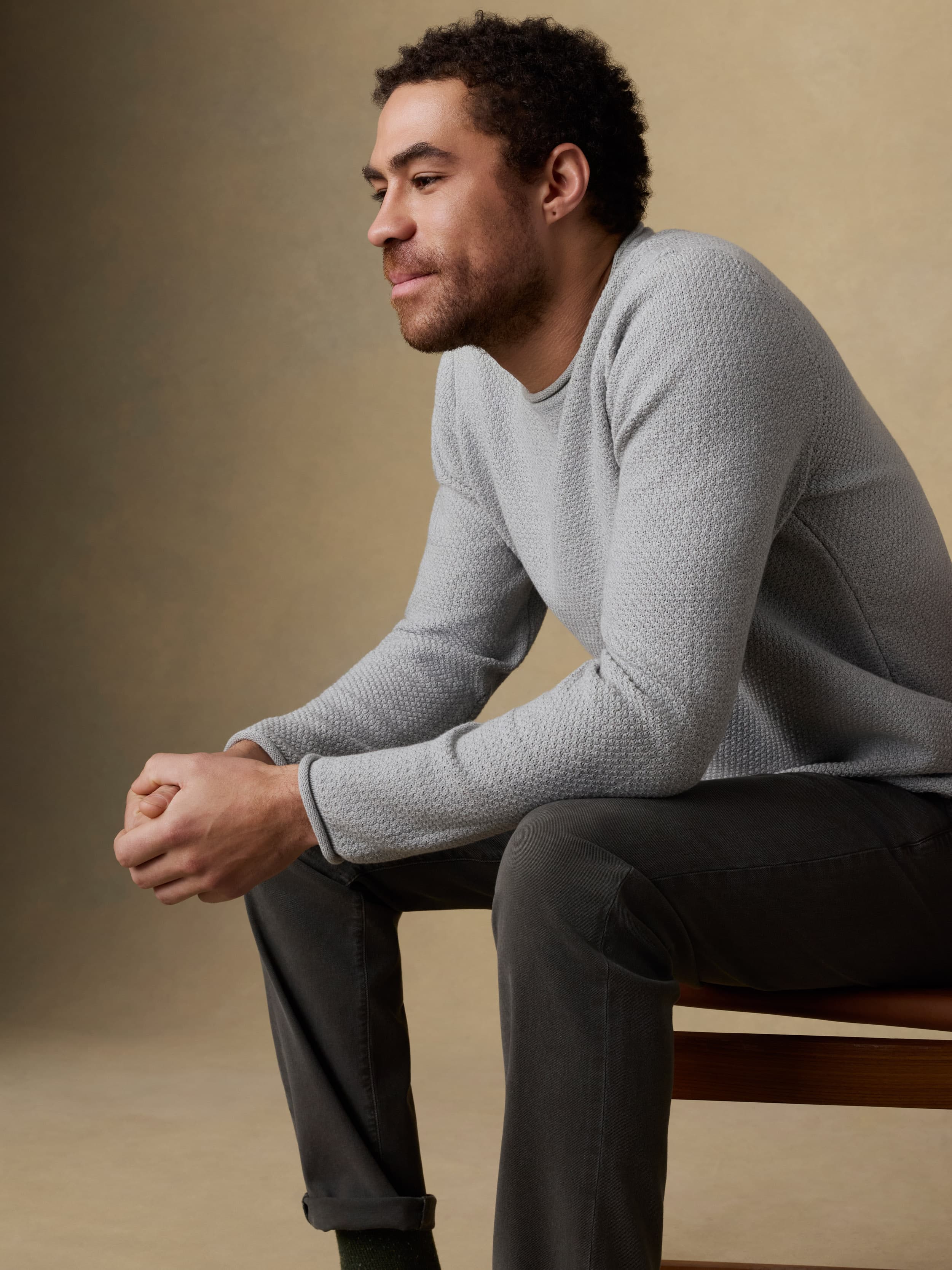 Sunwashed Dockside Sweater - Sierra Grey Heather | Faherty Brand