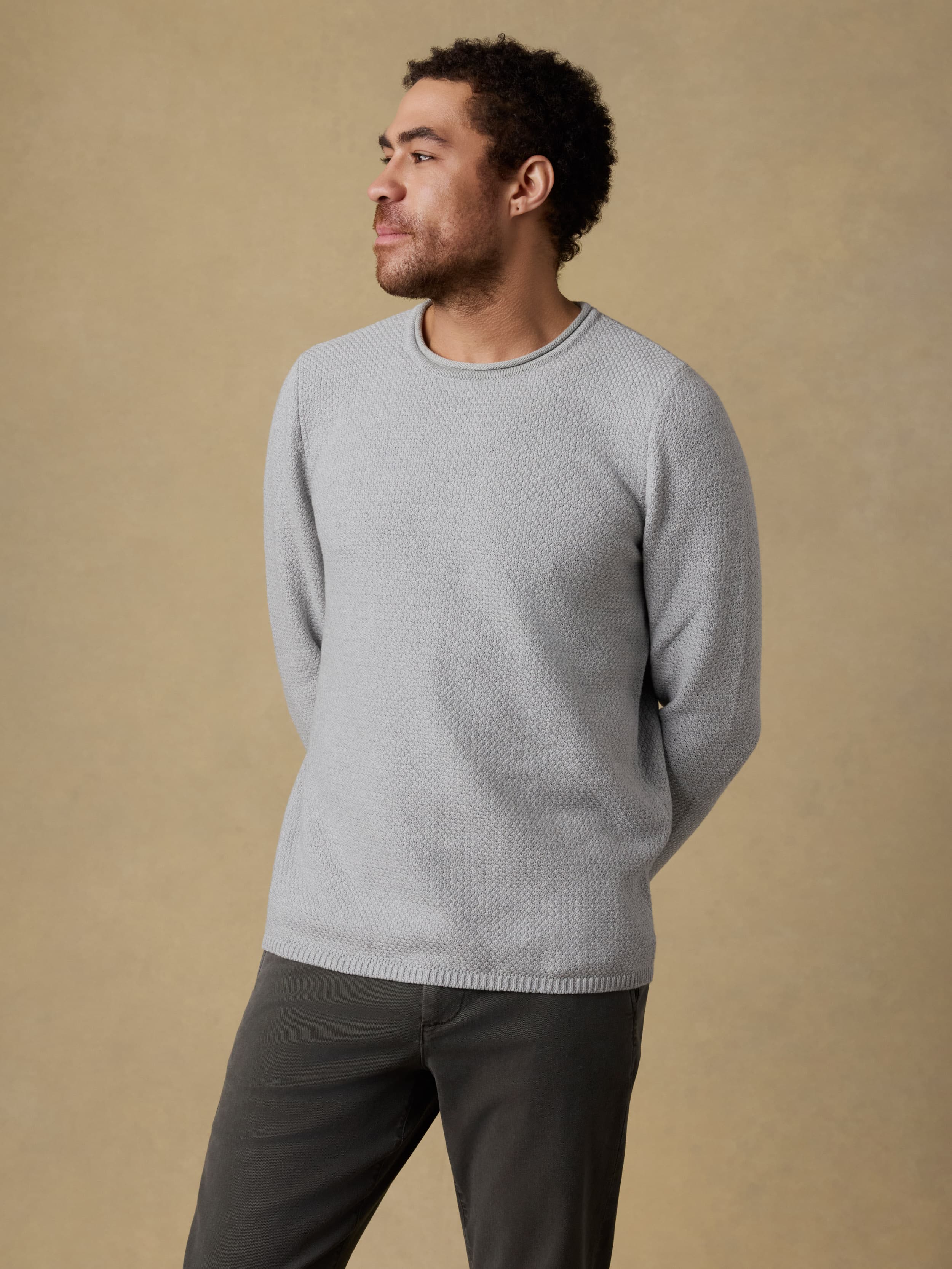 Sunwashed Dockside Sweater - Sierra Grey Heather | Faherty Brand