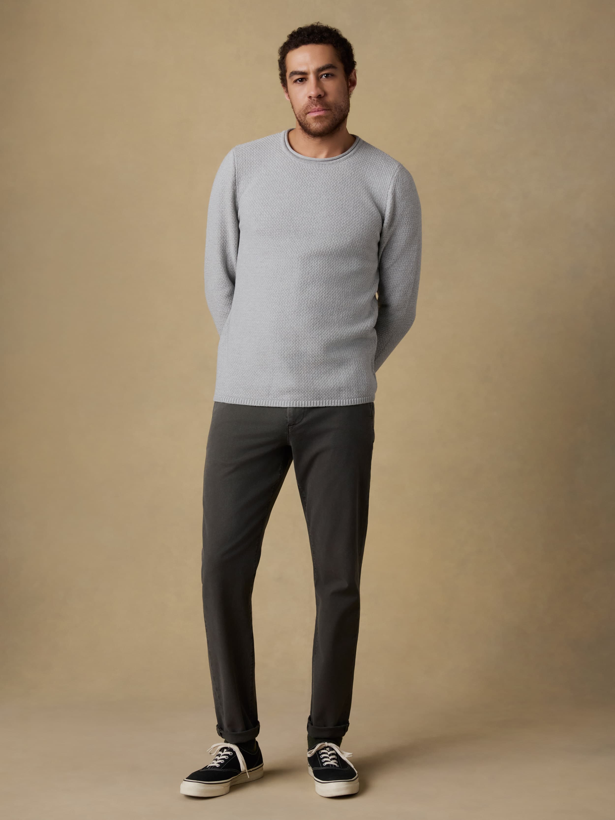 Sunwashed Dockside Sweater - Sierra Grey Heather | Faherty Brand