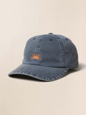 Sunwashed Twill Baseball Hat - Blue Nights