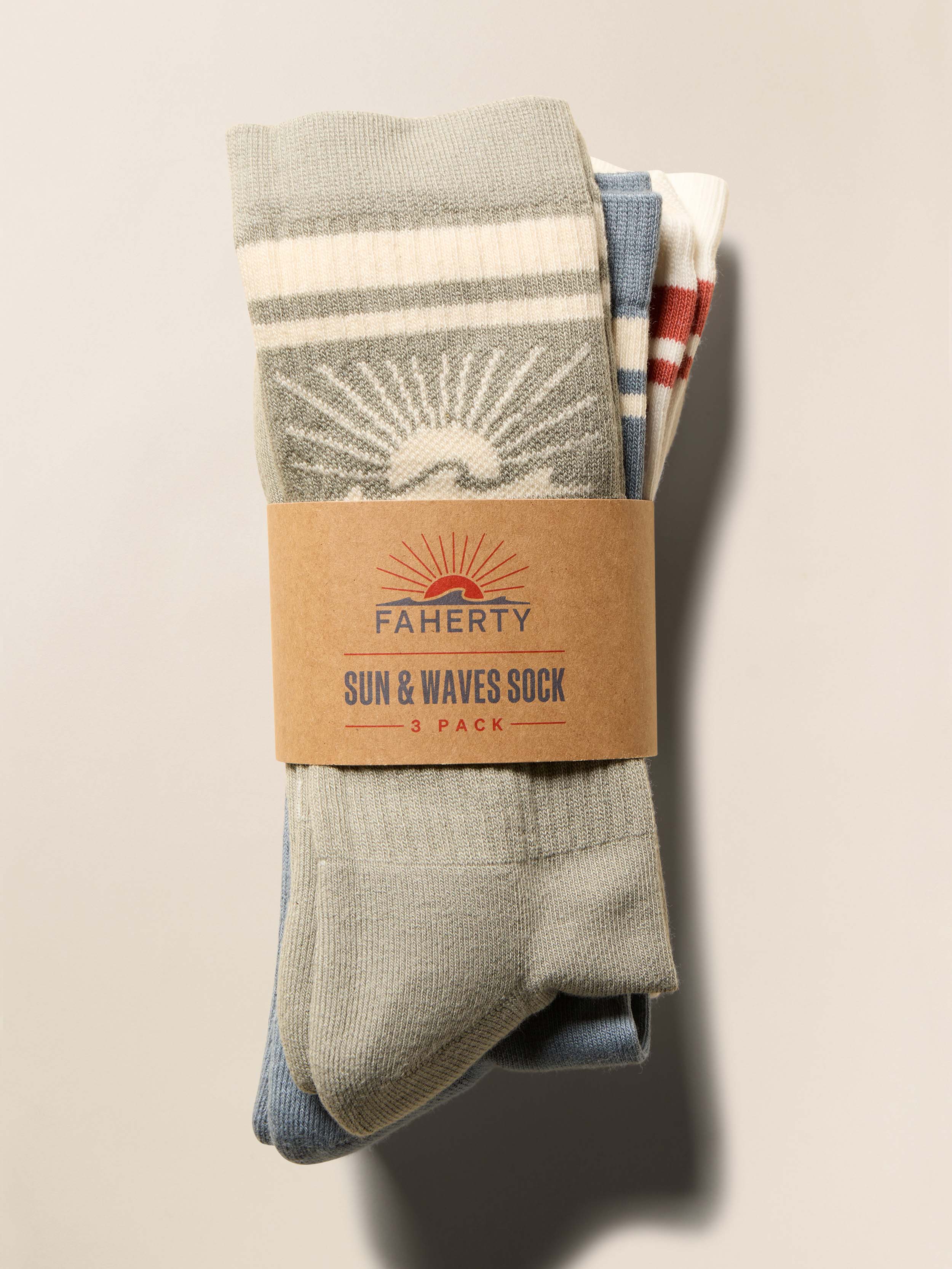 Sun & Waves 3 Pack Sock - Dawn Coast | Faherty Brand