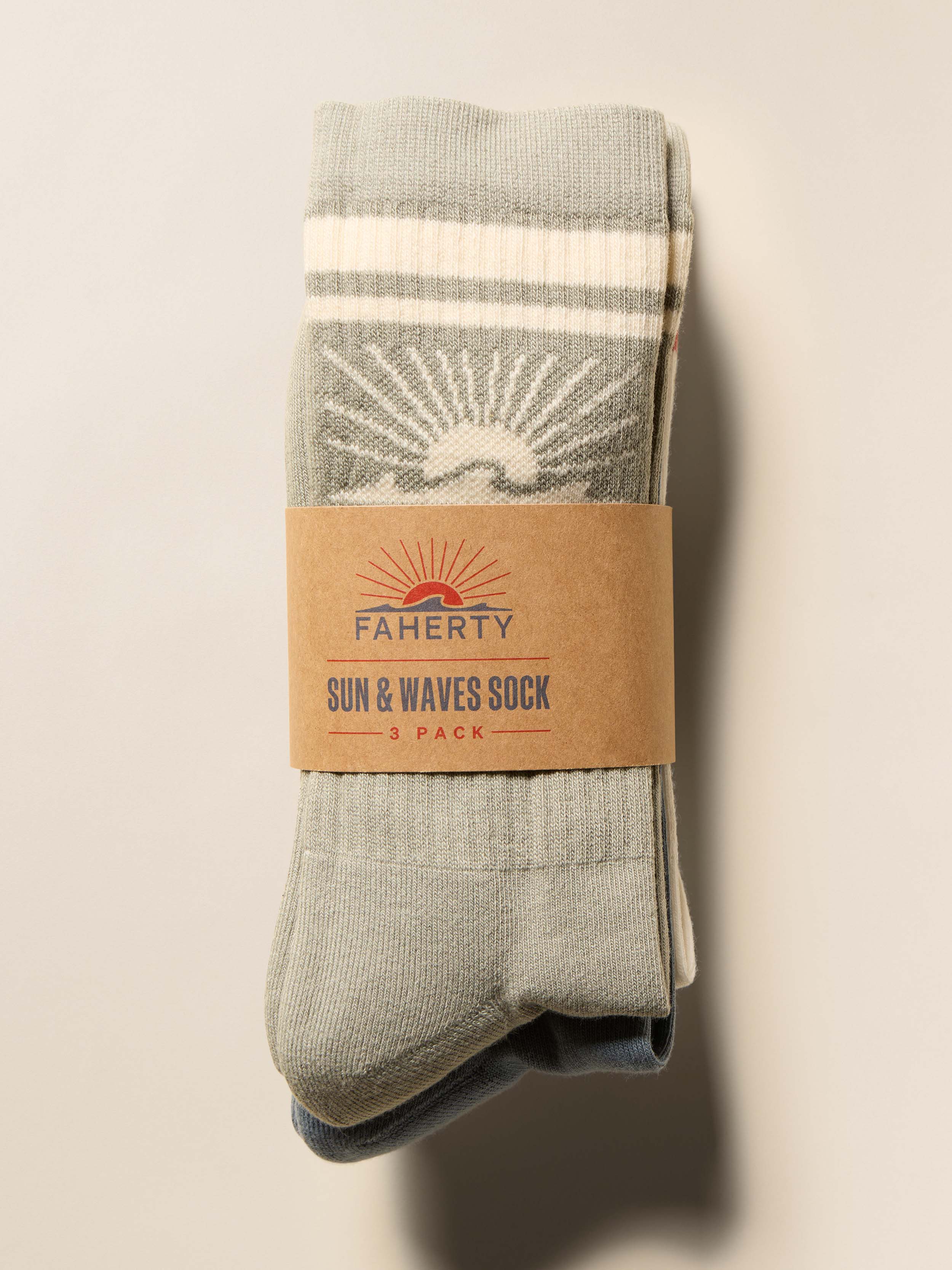 Sun & Waves 3 Pack Sock - Dawn Coast | Faherty Brand
