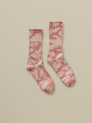 Sunwashed Tie Dye Sock - Faded Flag