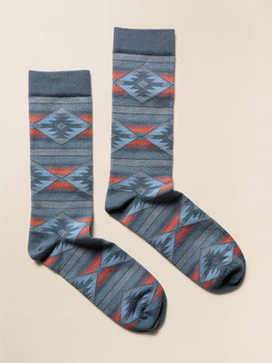 Native Sock - Blue Western Range