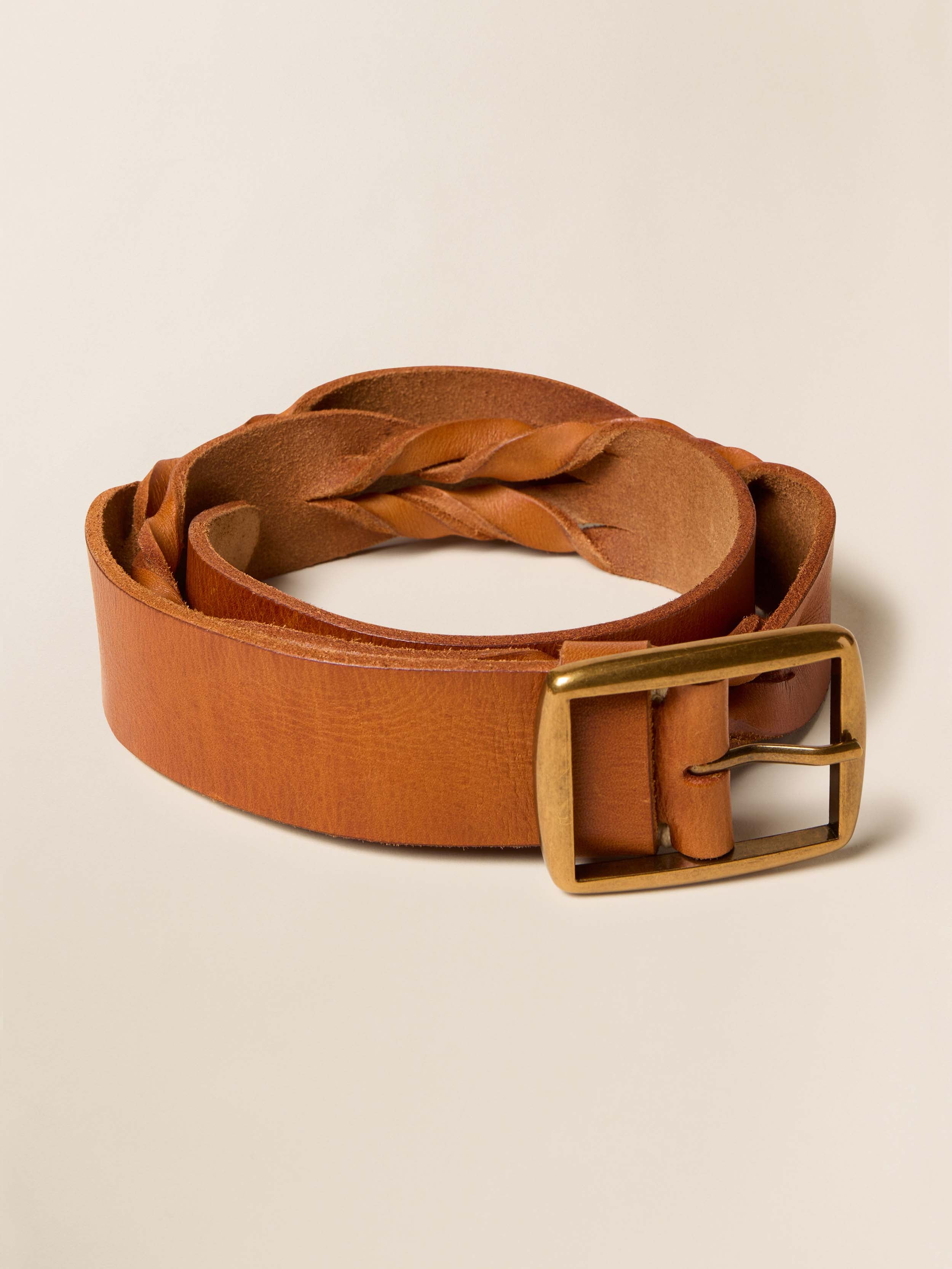Women's Mix Braided Belt - Maple Brown | Faherty Brand