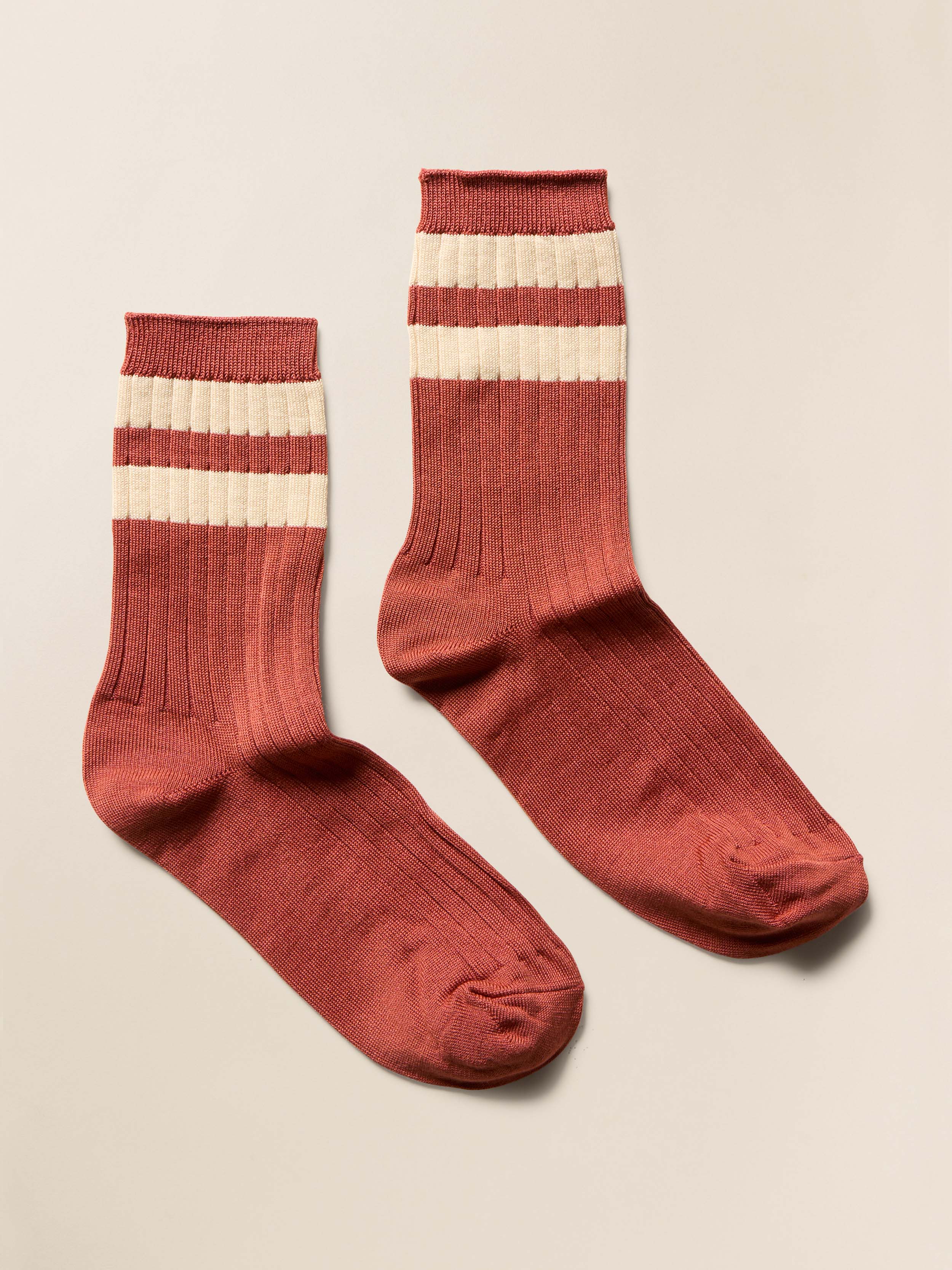 Le Bon Shoppe Her Varsity Socks - Tandori | Faherty Brand