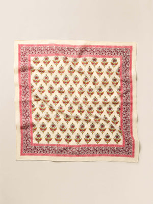 Antique Bouquet Bandana - Egret Multi