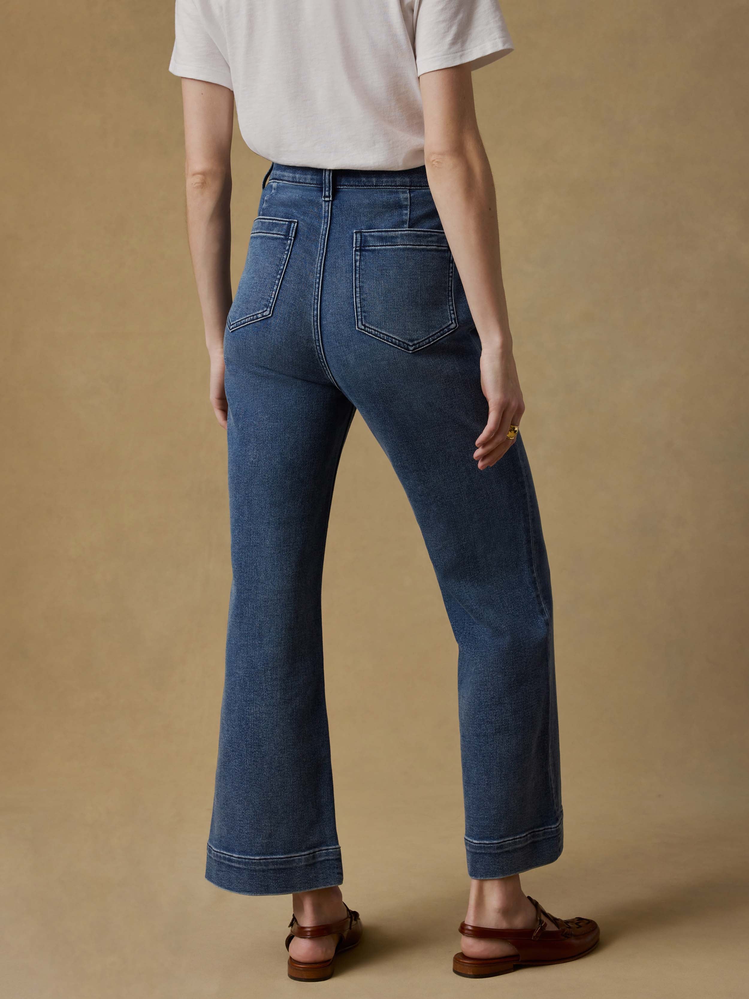 Stretch Terry Patch Pocket Ankle Pant - Riverton | Faherty Brand
