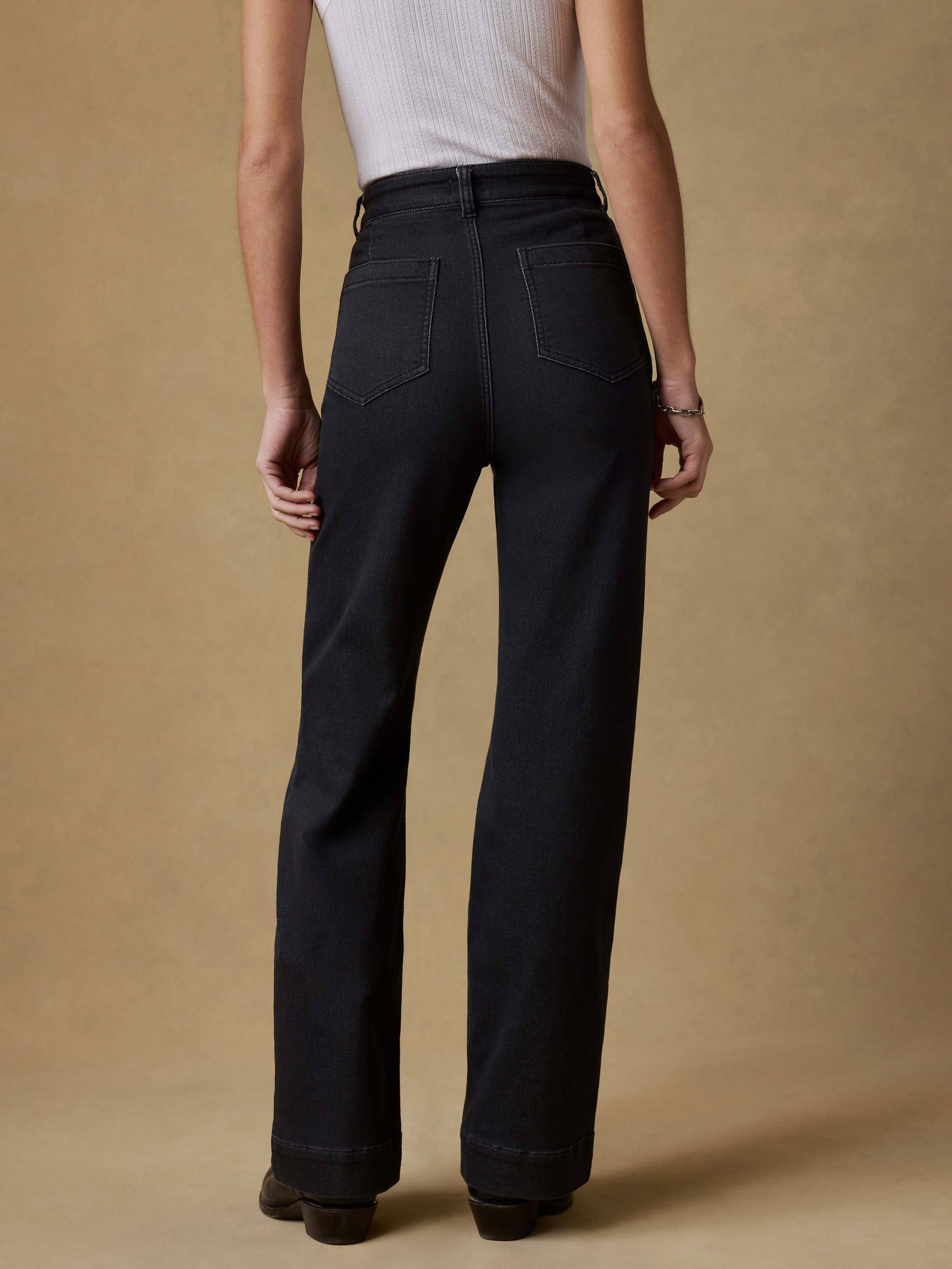 Stretch Terry Patch Pocket Pant - Onyx Black | Faherty Brand