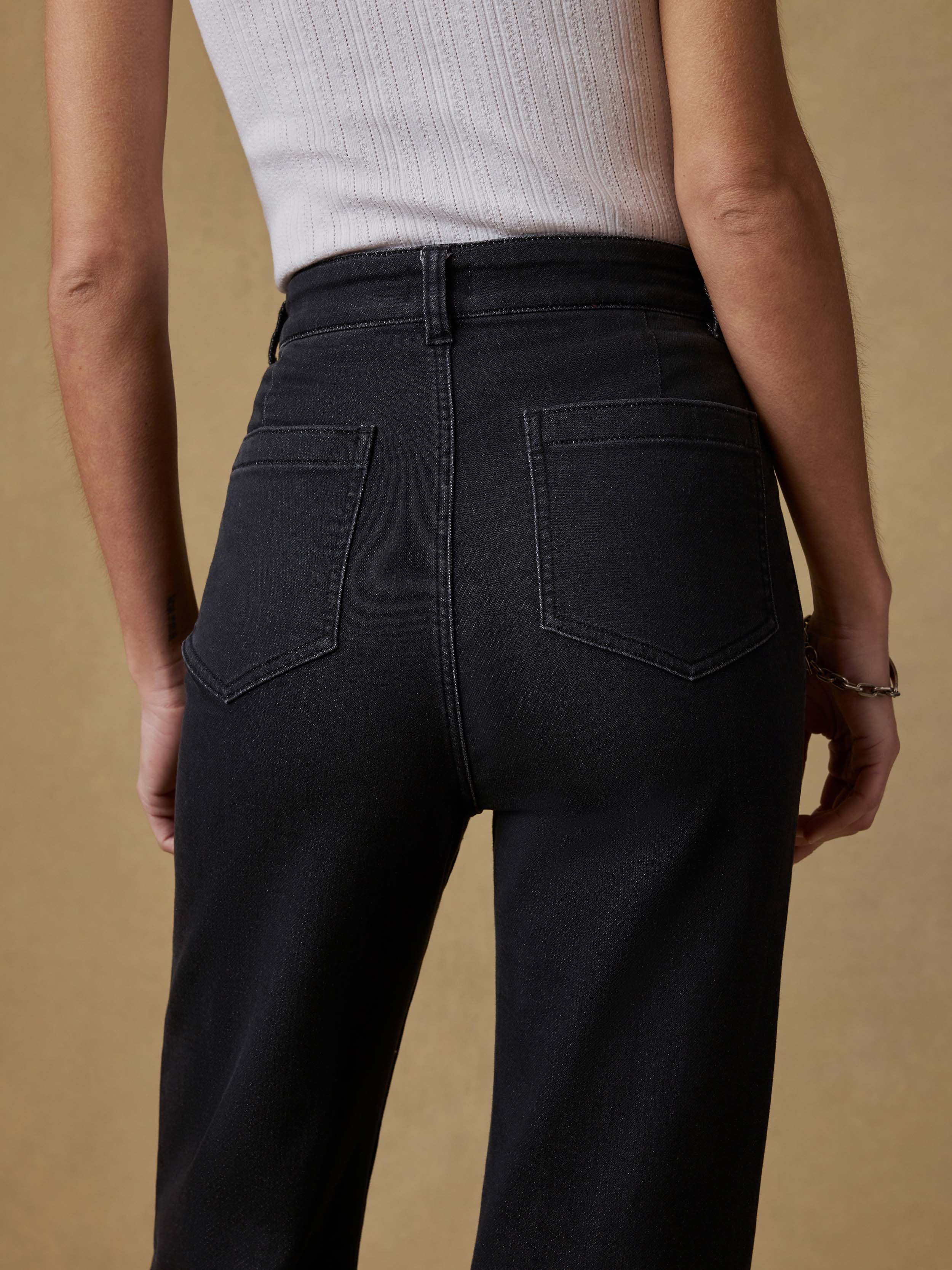 Stretch Terry Patch Pocket Pant - Onyx Black | Faherty Brand