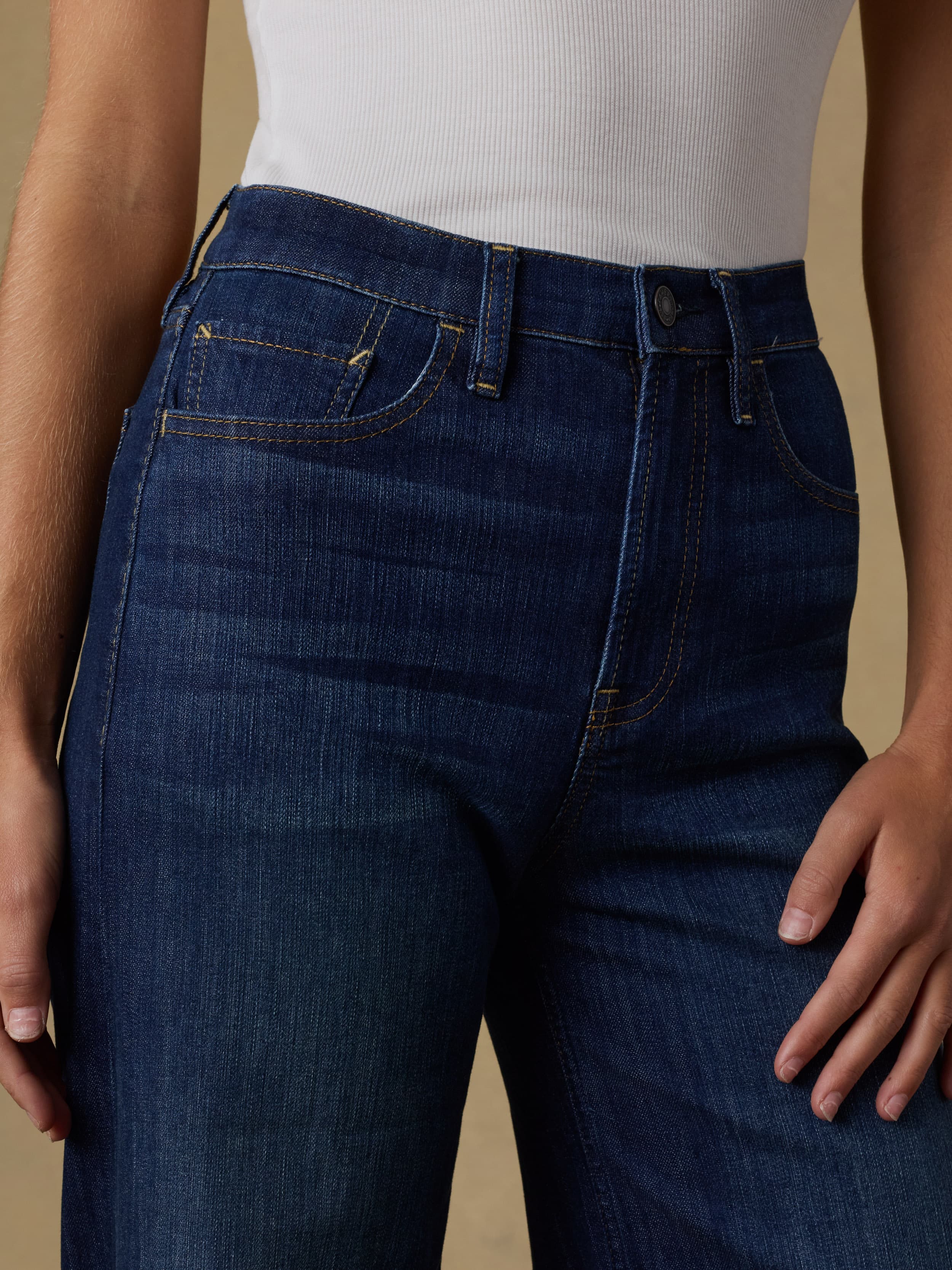 Saturday Denim Wide Leg - Dark Sea Wash | Faherty Brand