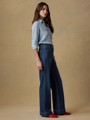 Stretch Terry Patch Pocket Pant - Creekstone Wash