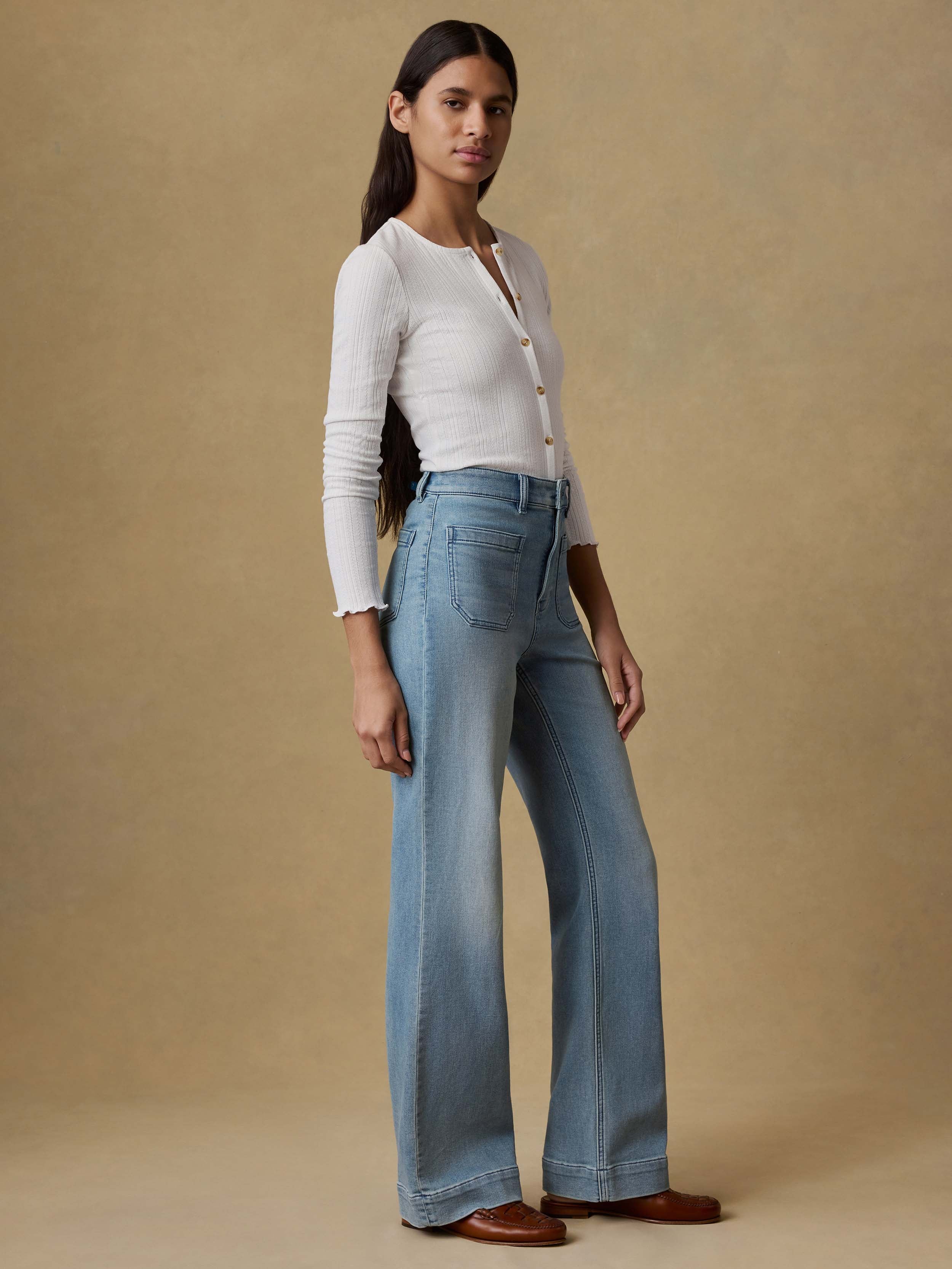 Stretch Terry Patch Pocket Pant - Eastern Shore Wash | Faherty Brand