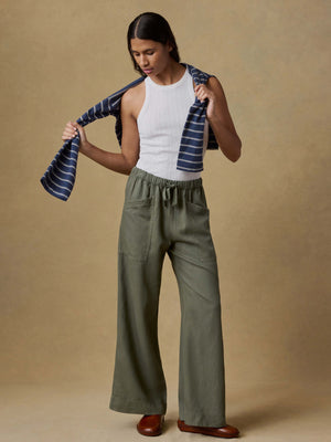 Topanga Drape Pant - Thyme