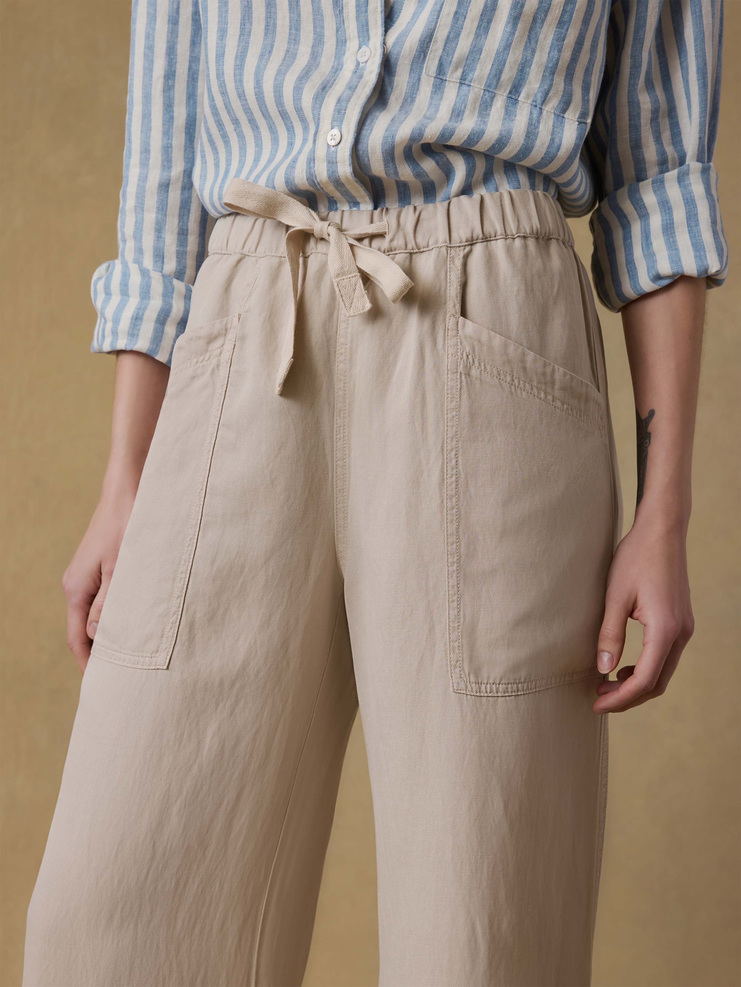 Topanga Drape Pant - Wheaten | Faherty Brand