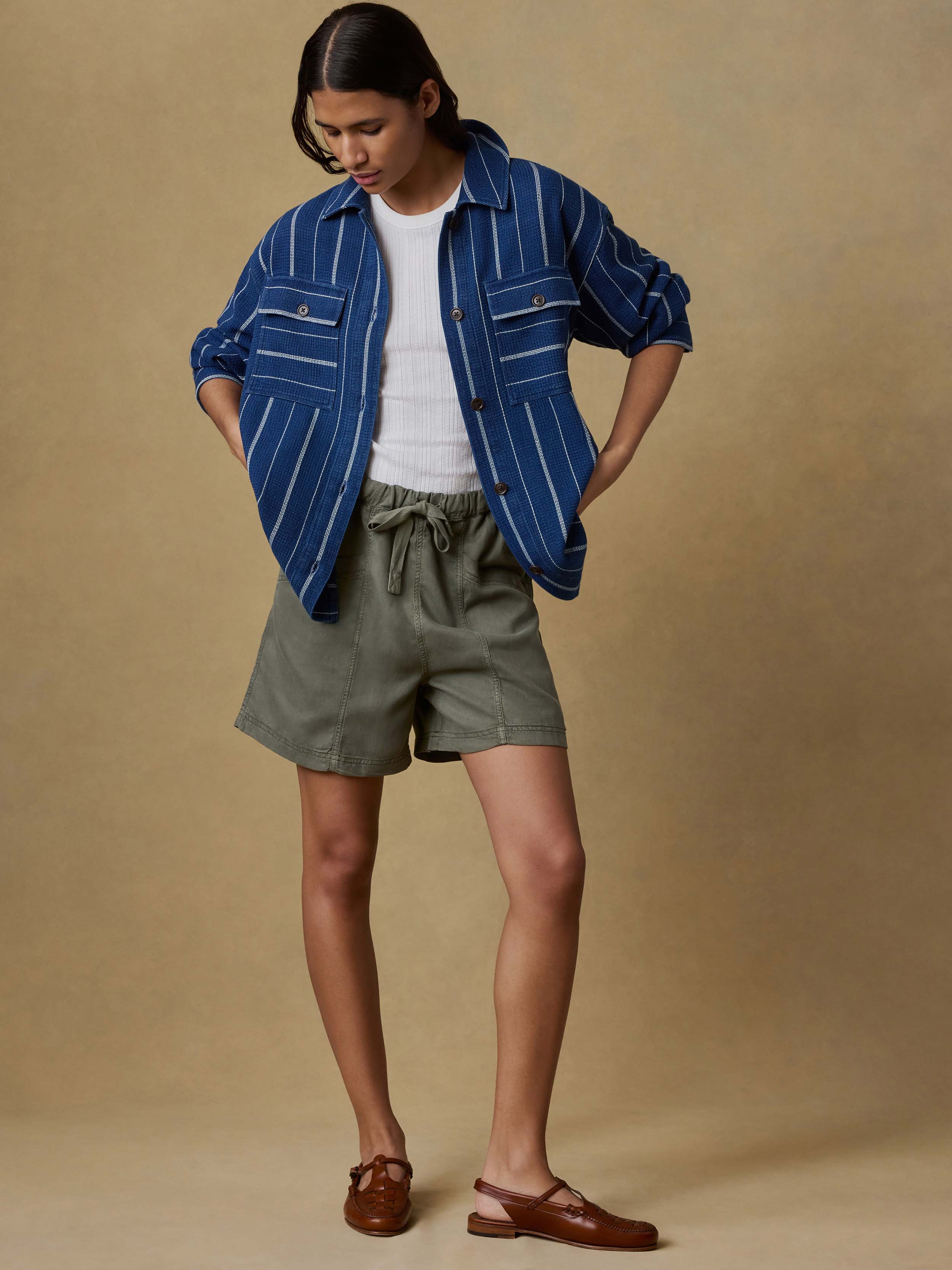 Topanga Drape Short - Thyme | Faherty Brand