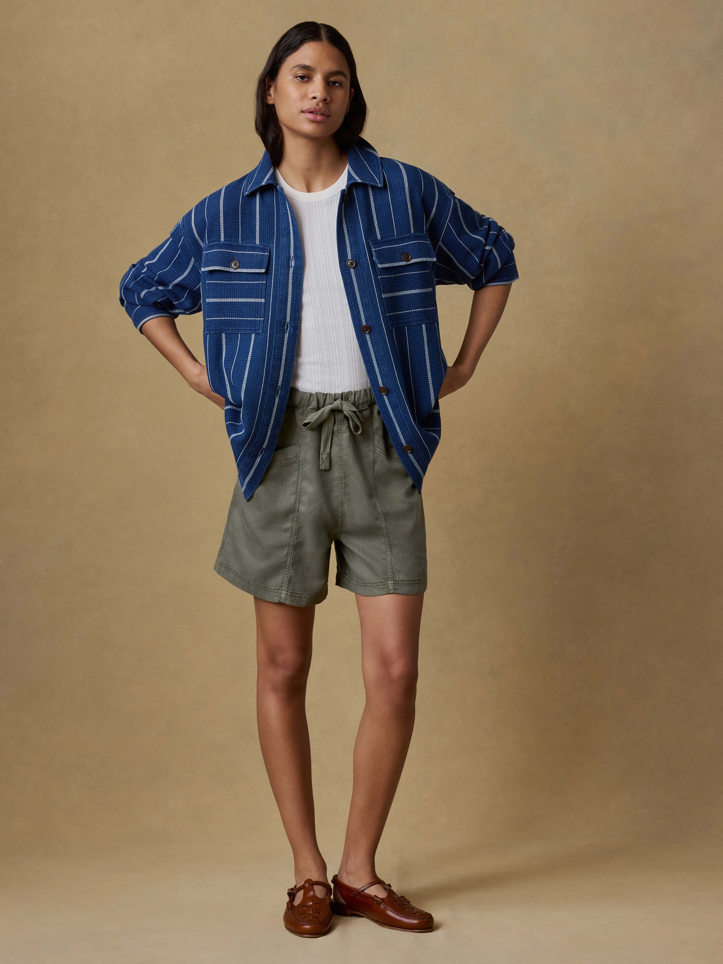 Topanga Drape Short - Thyme | Faherty Brand
