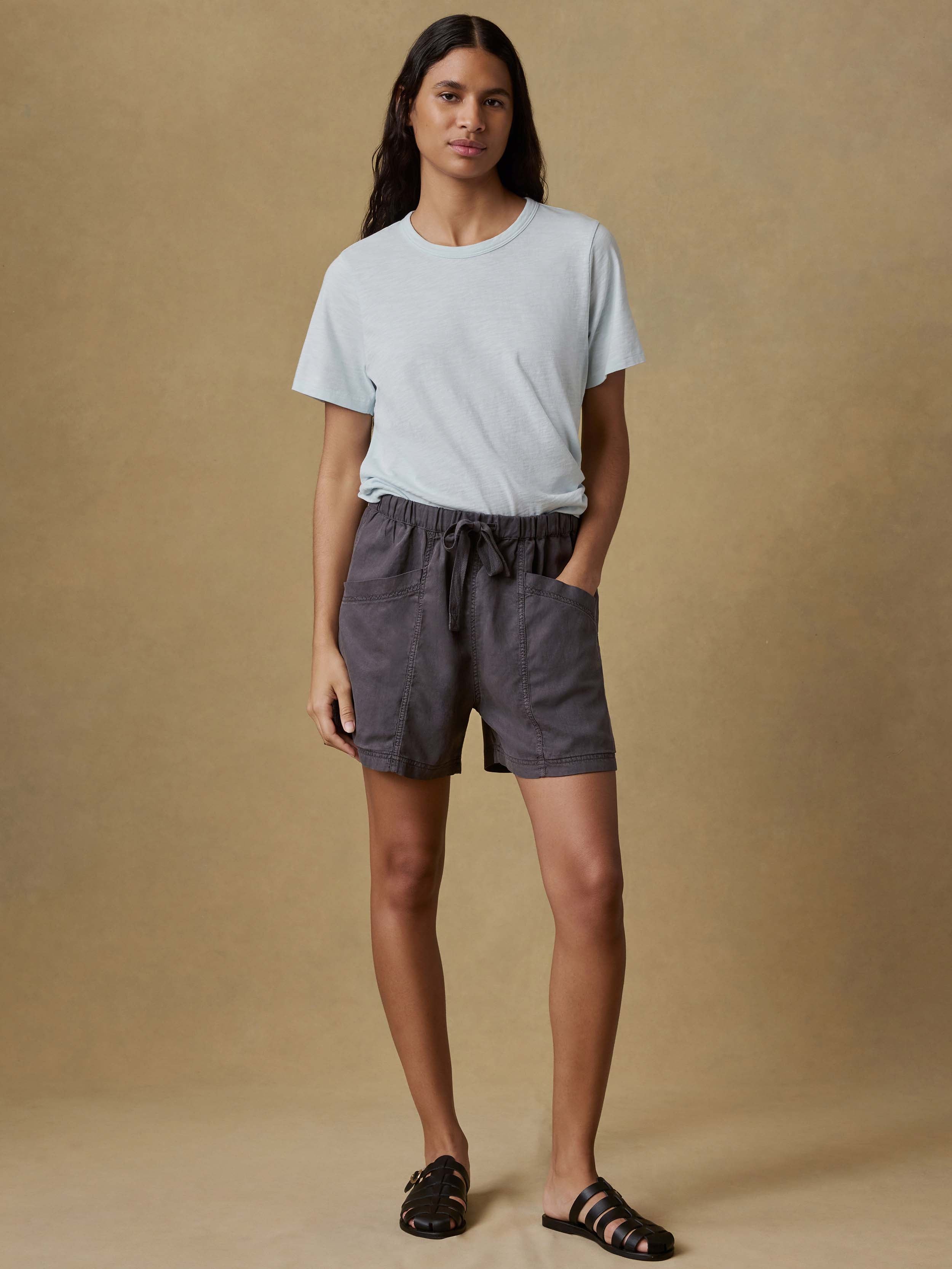 Topanga Drape Short - Washed Black | Faherty Brand