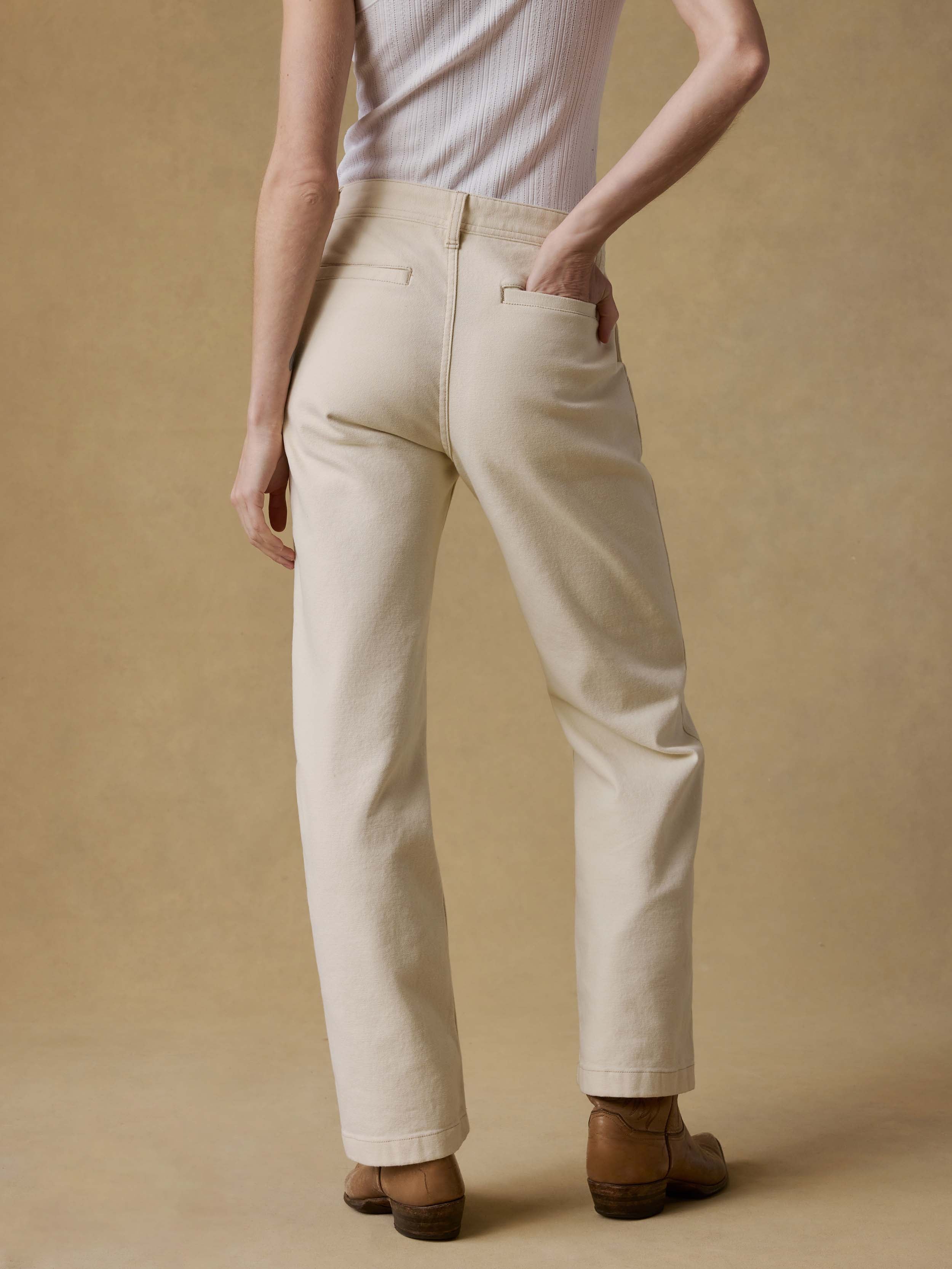 Sunwashed Canvas Dockside Pant - Sea Salt | Faherty Brand
