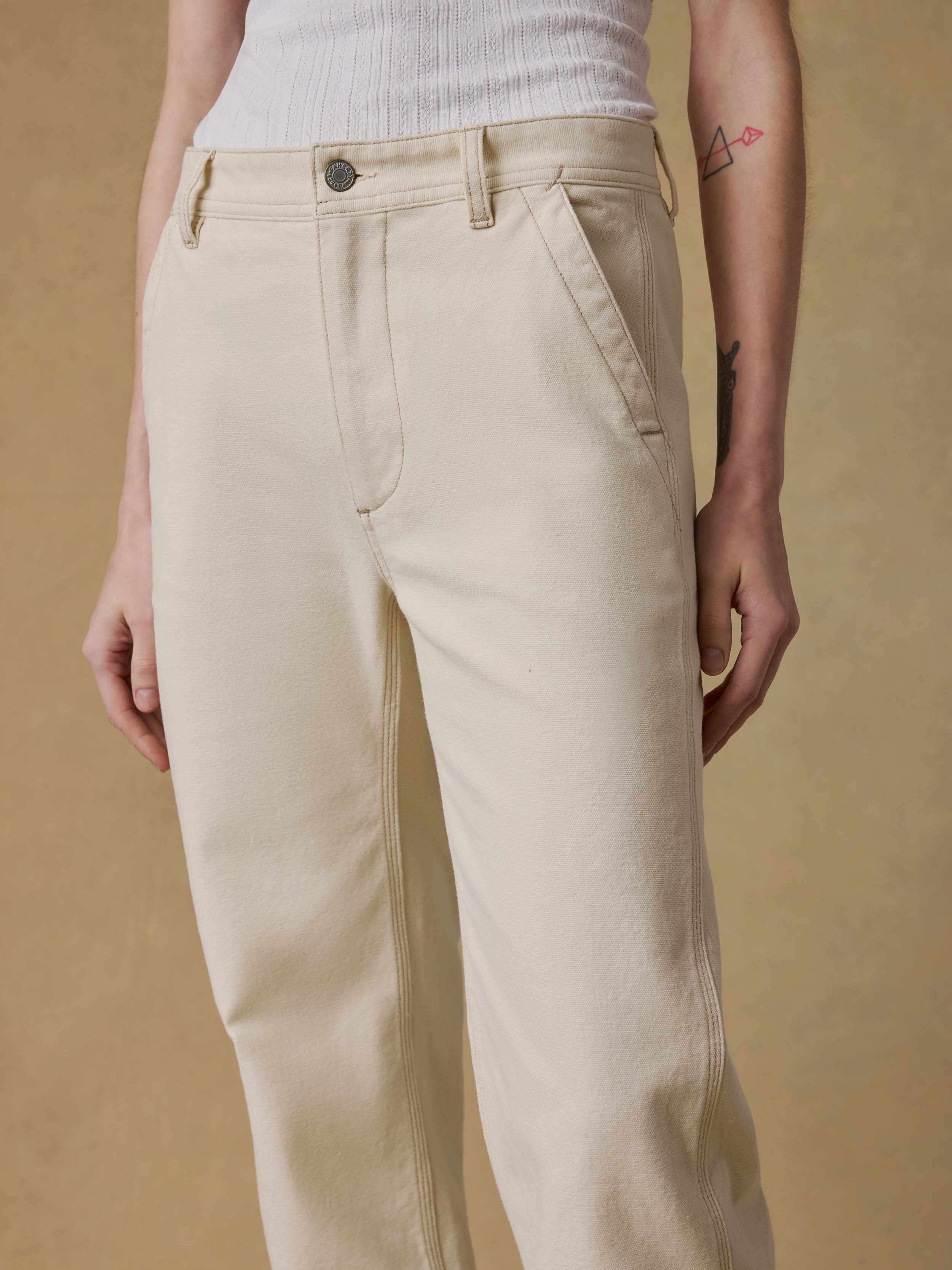 Sunwashed Canvas Dockside Pant - Sea Salt | Faherty Brand
