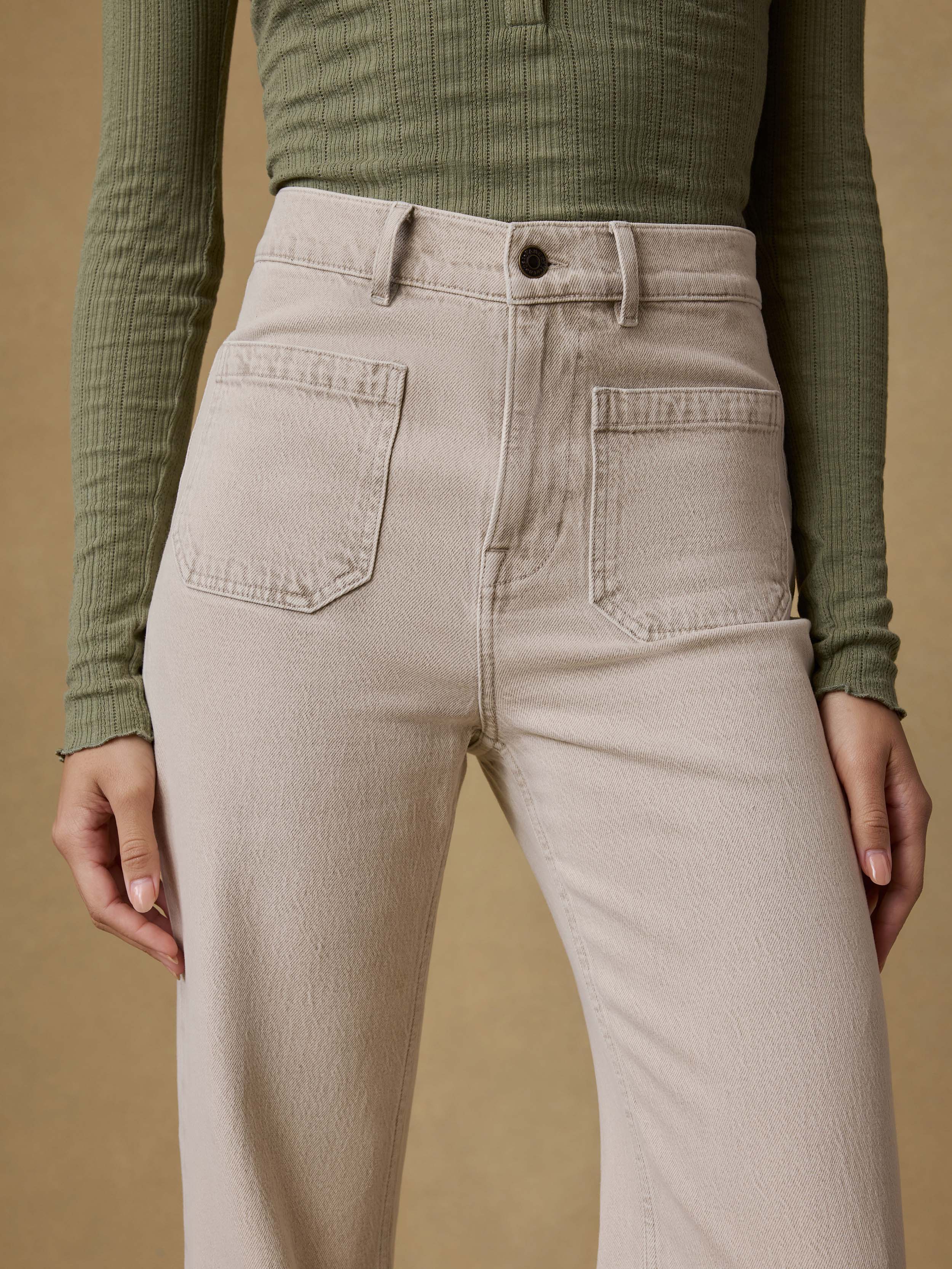 Sunfaded Denim Patch Pocket Pant - Sun Dune Wash | Faherty Brand