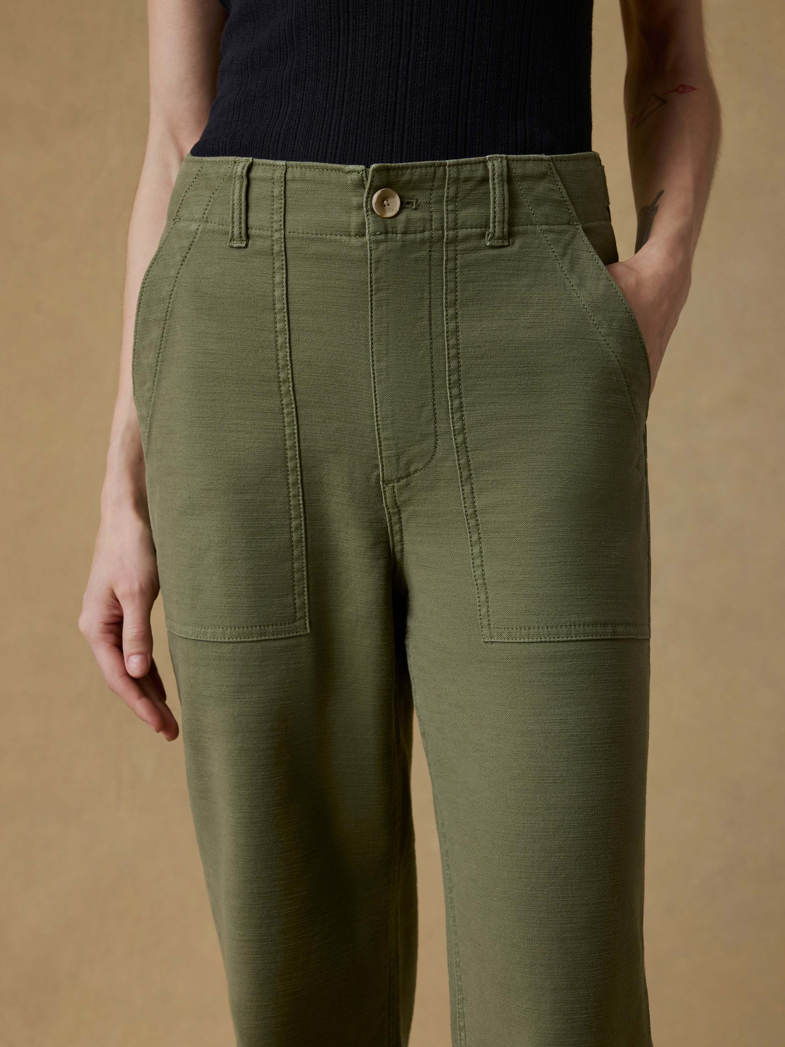 Soft Stretch Utility Pant - Moss | Faherty Brand