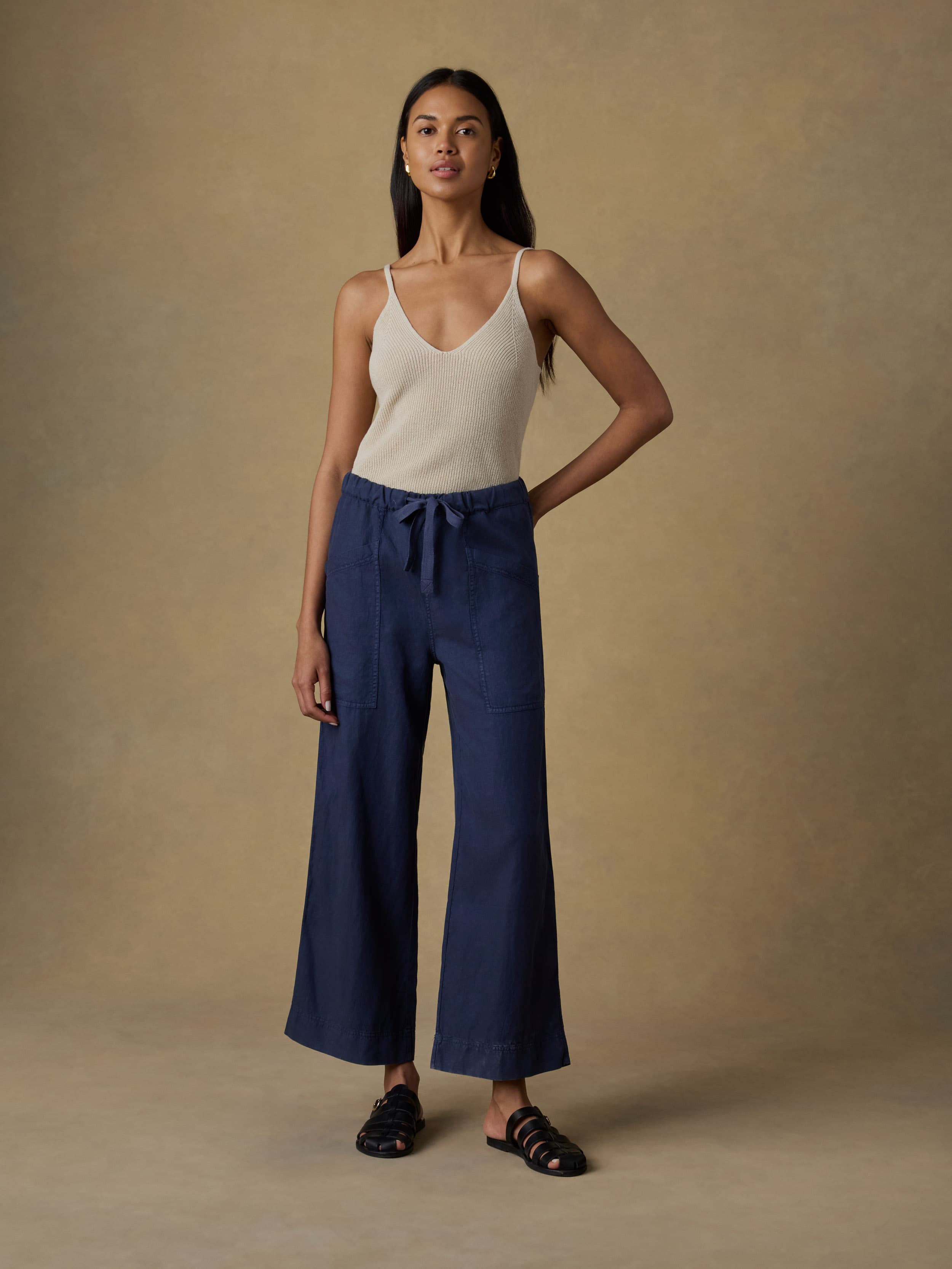 Topanga Drape Ankle Pant - Spellbound | Faherty Brand