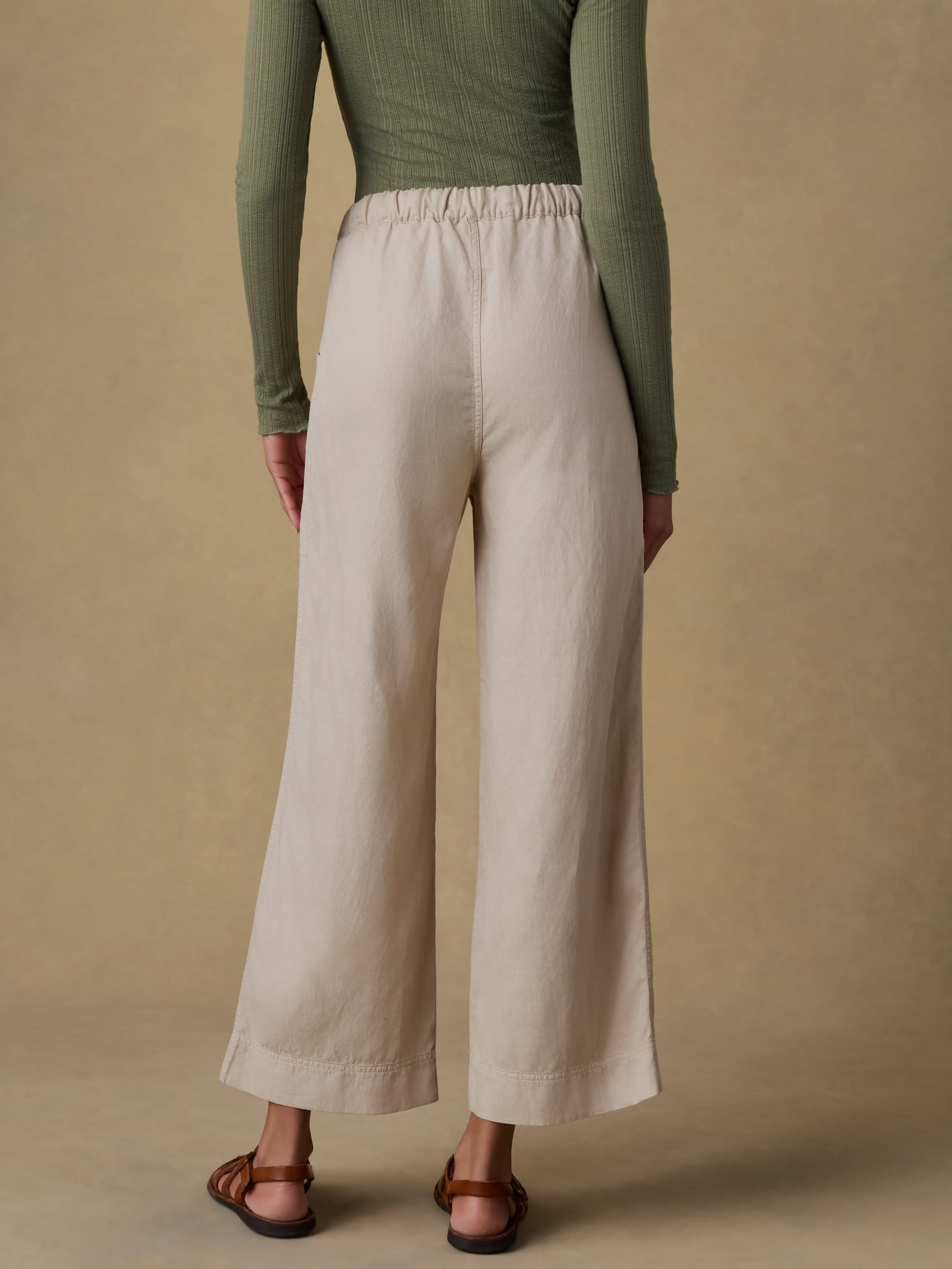 Topanga Drape Ankle Pant - Wheaten | Faherty Brand