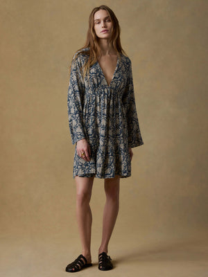 Dune Cotton Gauze Oceana Dress - Tranquil Tides Print
