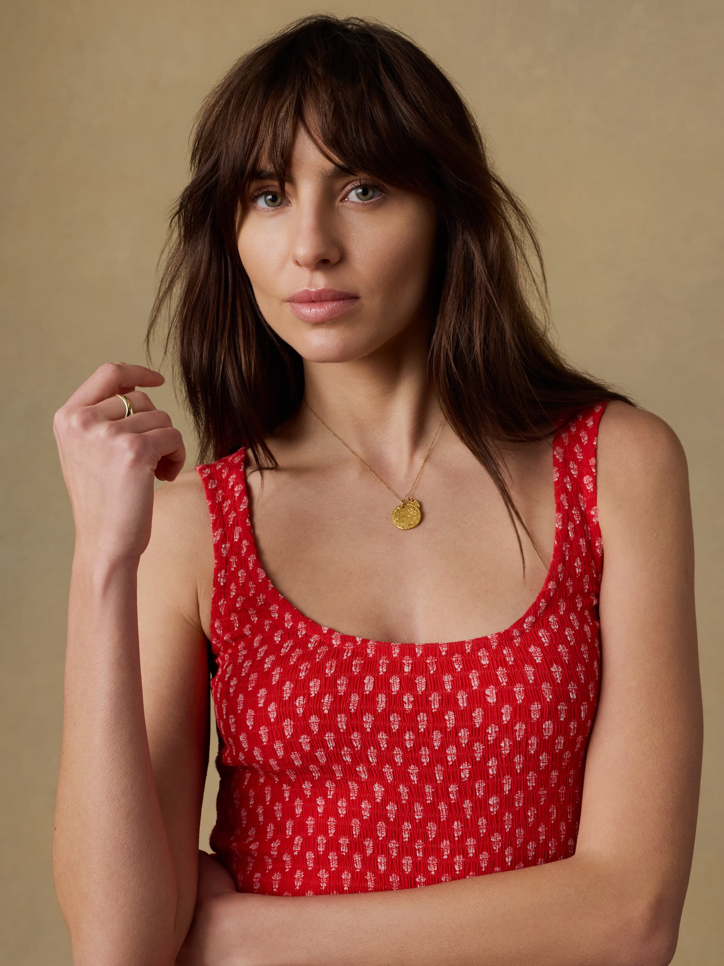 Sophia Smocked Dress - Red Lotus Floral | Faherty Brand