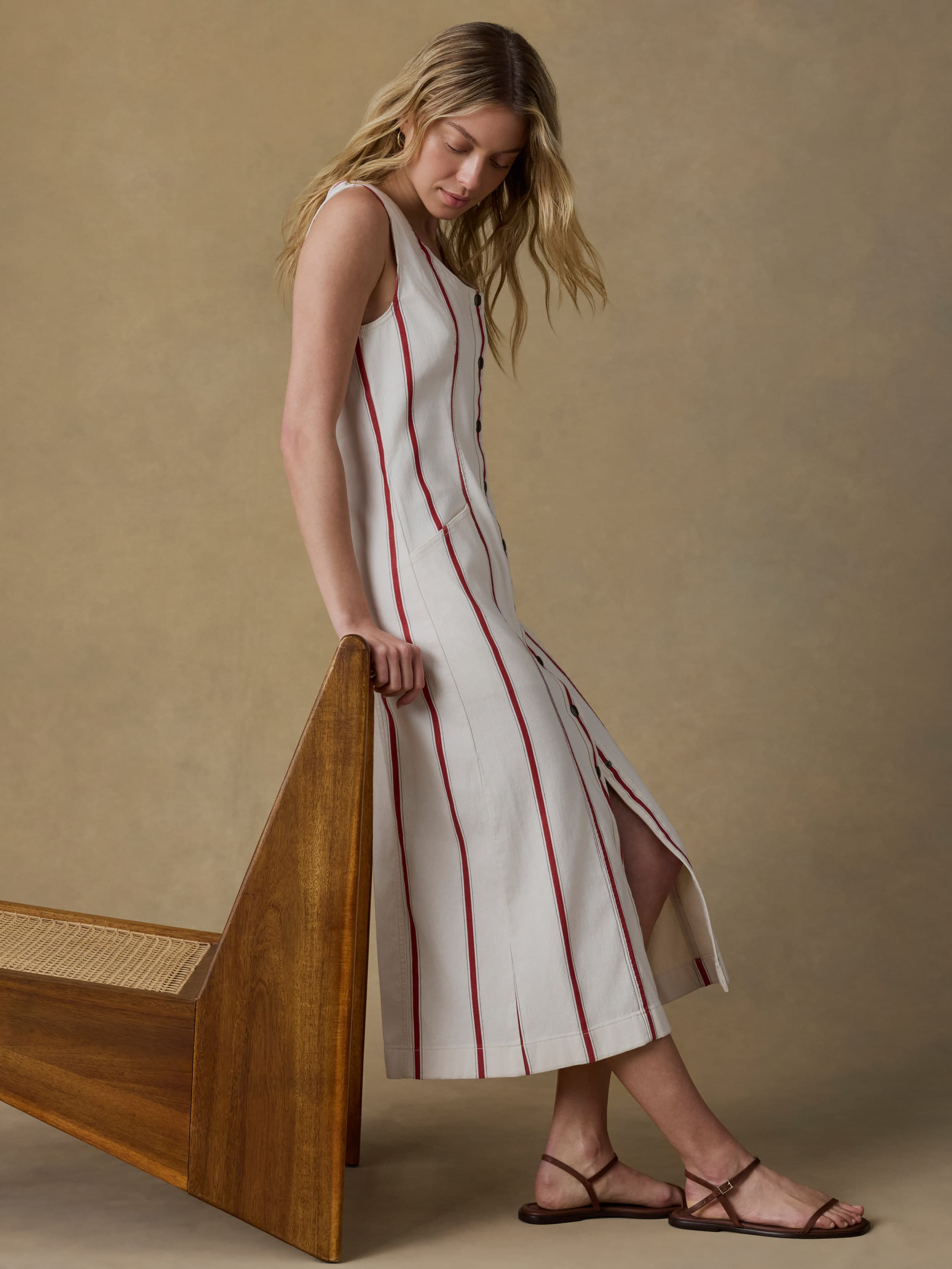 Tideweave Malibu Dress - Northbay Stripe | Faherty Brand