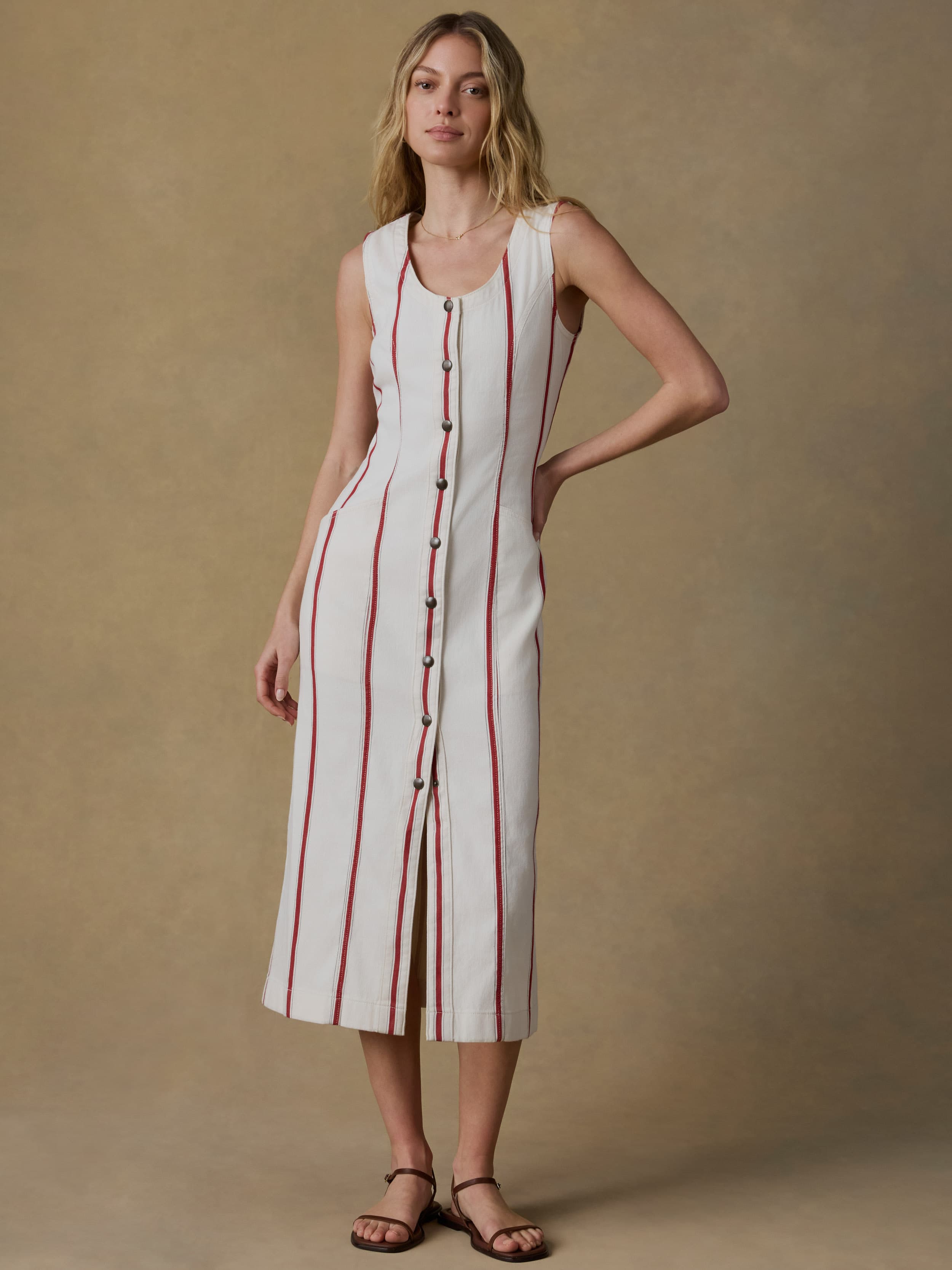 Tideweave Malibu Dress - Northbay Stripe | Faherty Brand