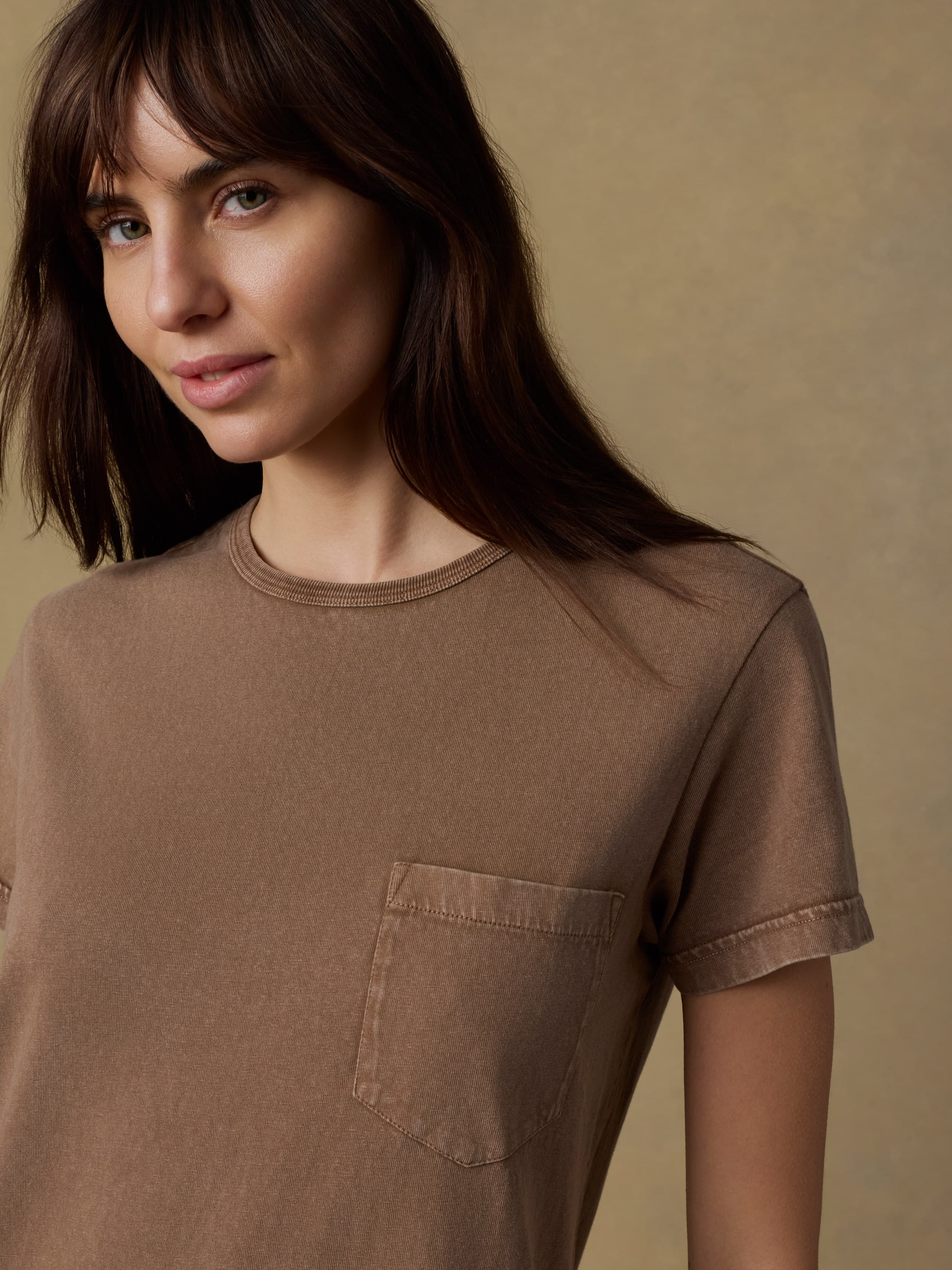 Recycled Cotton Jersey T-Shirt Dress - Alpine Brown | Faherty Brand