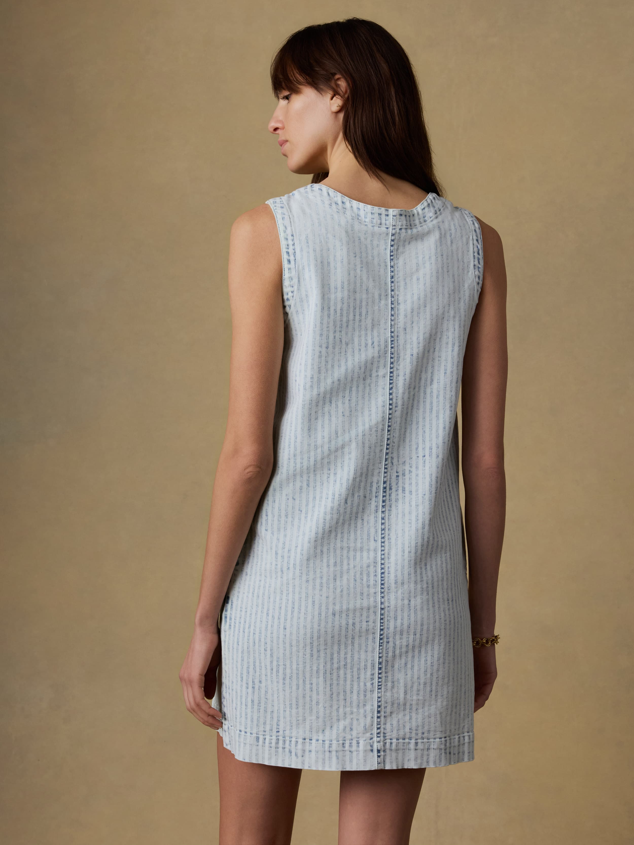 Topsail Denim Malibu Dress - Breakwater Stripe | Faherty Brand