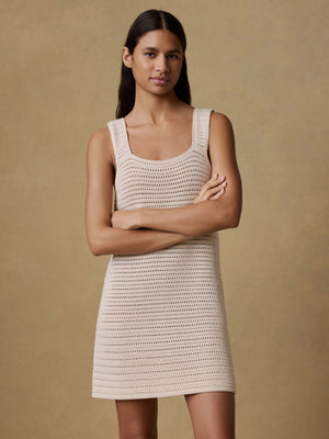 Seacoast Crochet Dress - Cream