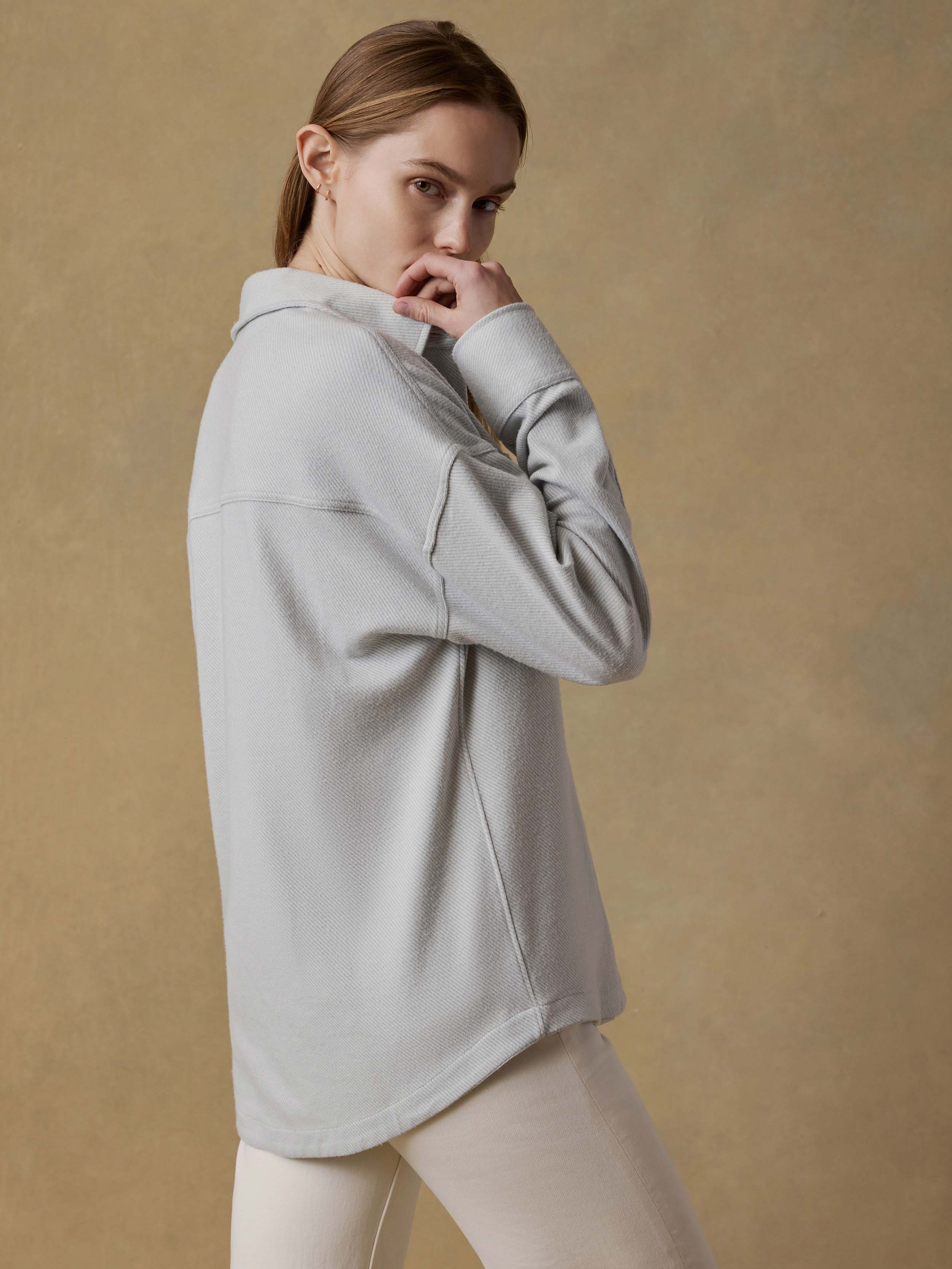 Legend™ Sweater Overshirt - Rain Cloud Twill | Faherty Brand