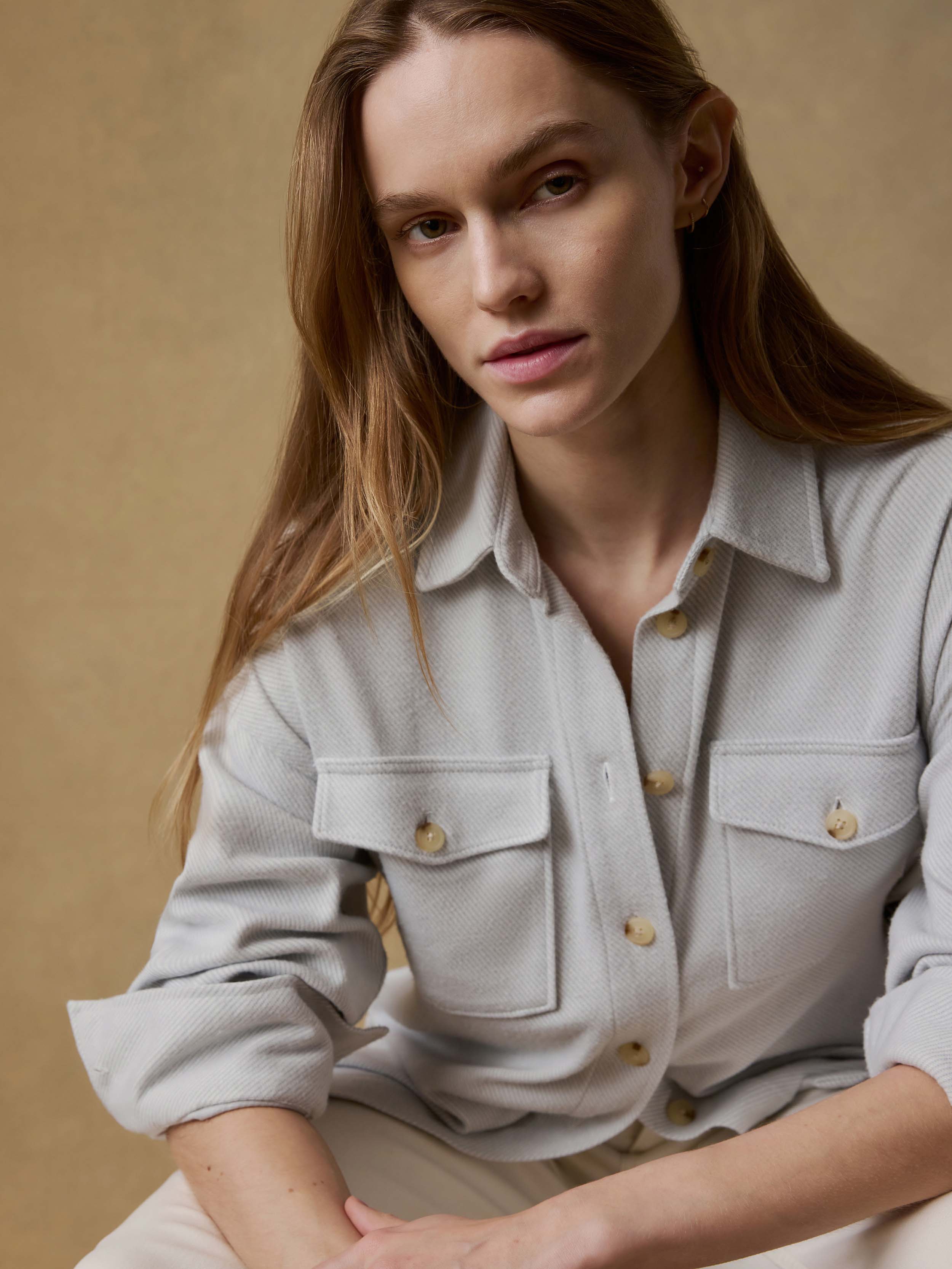 Legend™ Sweater Overshirt - Rain Cloud Twill | Faherty Brand